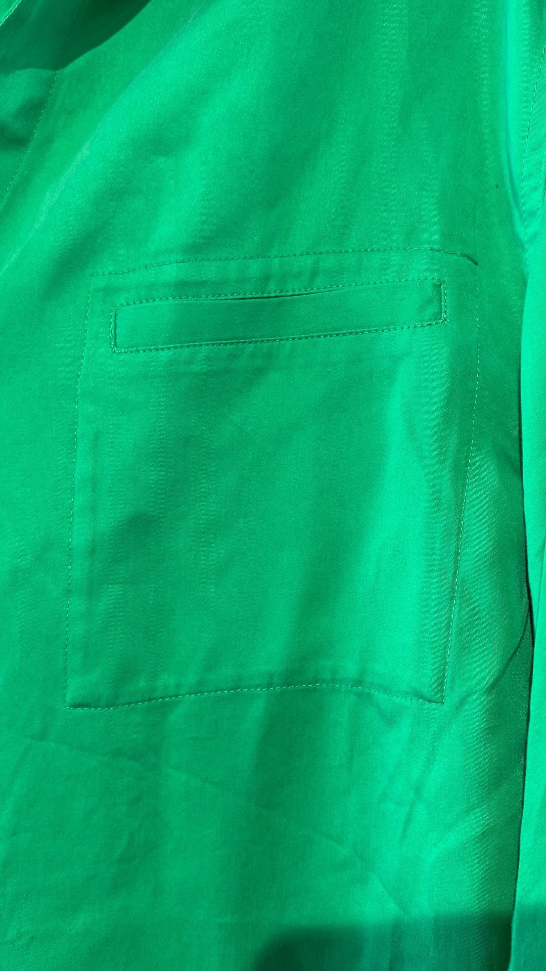 SIJO Button Down Shirt Size S Green Tencel Lyocell 3