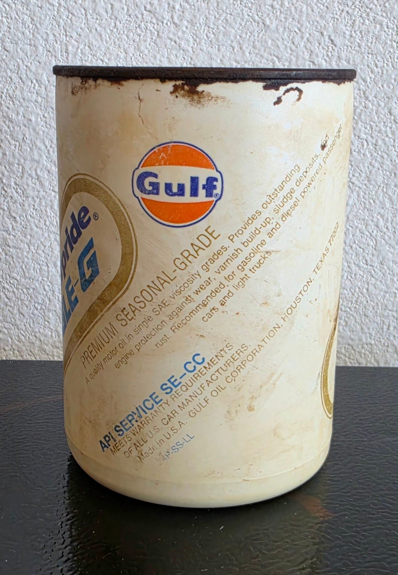 Gulf Gulfpride Single-G Motor Oil Can 522 3