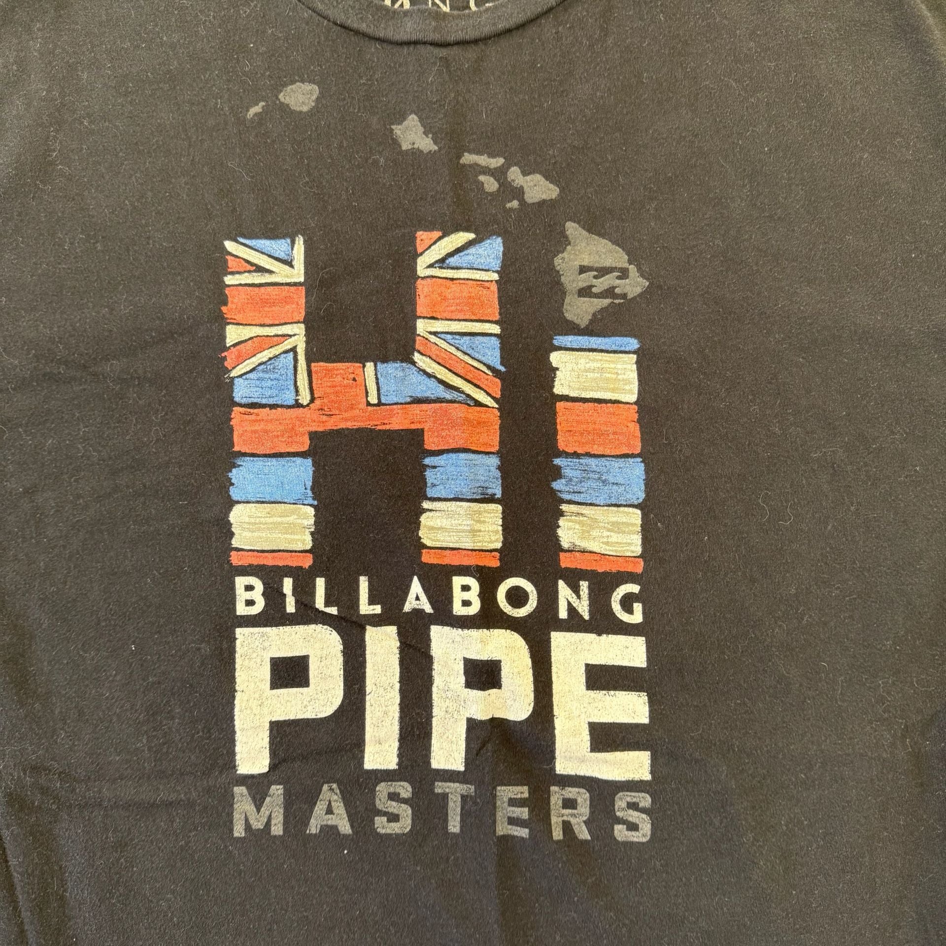 Billabong Pipe Masters Graphic T-Shirt Black Size XL 3