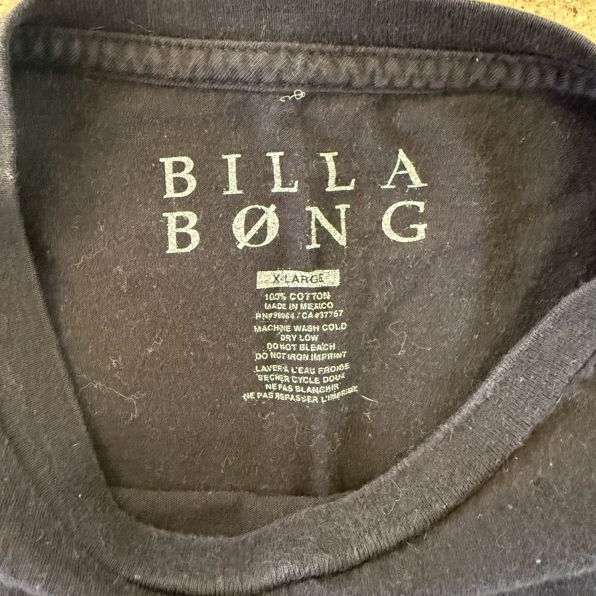 Billabong Pipe Masters Graphic T-Shirt Black Size XL 4
