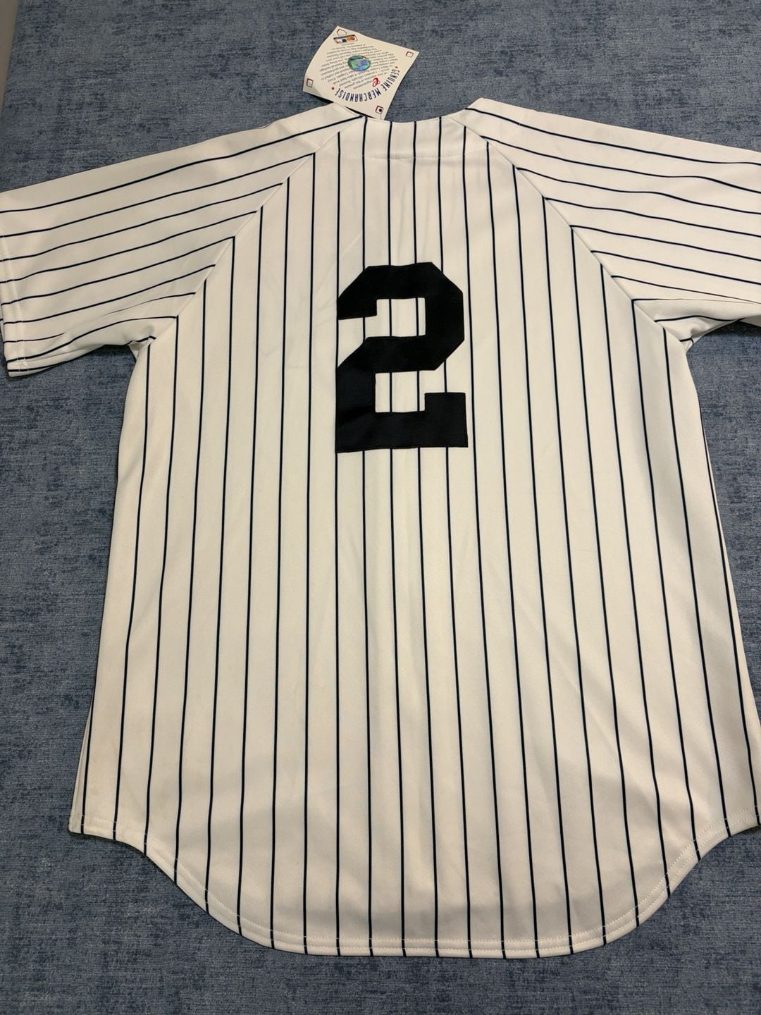 Majestic New York Yankees Derek Jeter #2 Jersey Size M Pinstripe 3