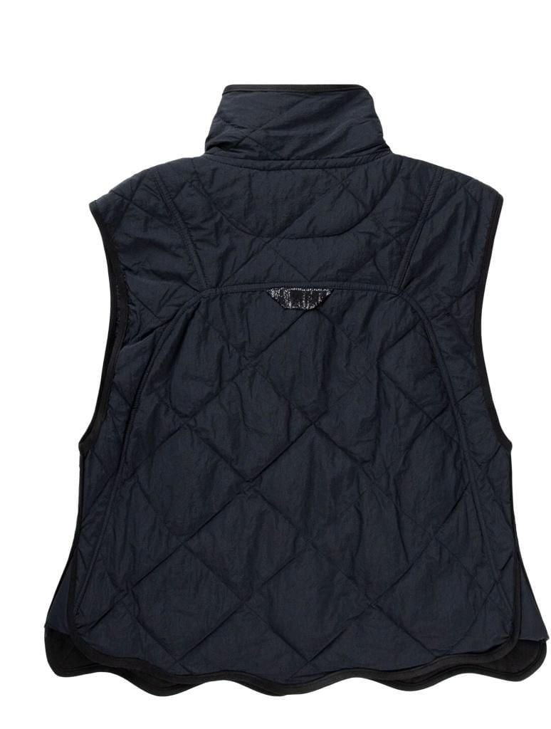 Free People Quilted Scalloped Vest Black Size S 5