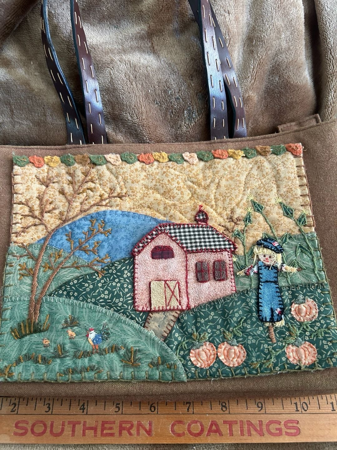 Cappelli Straworld Inc. Fall Quilted Tote Bag Cottagecore 3
