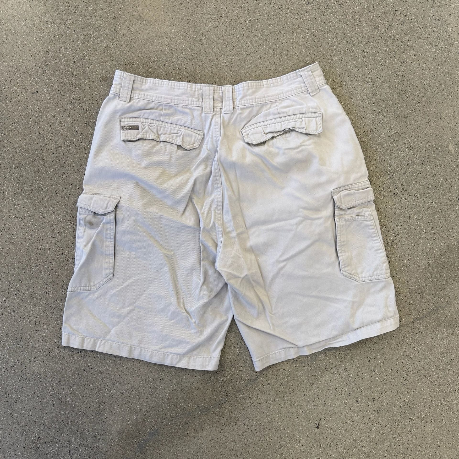 O'Neill Cargo Shorts Size 34 Beige Cotton Casual Skater Surf 7