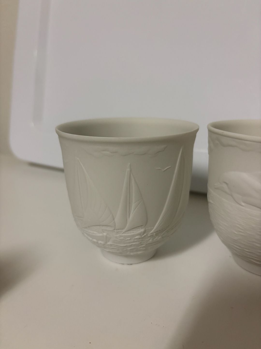 Lladro Collectors Society Set Sailing The Seas/Dolphins At Play Bisque Porcelain 2