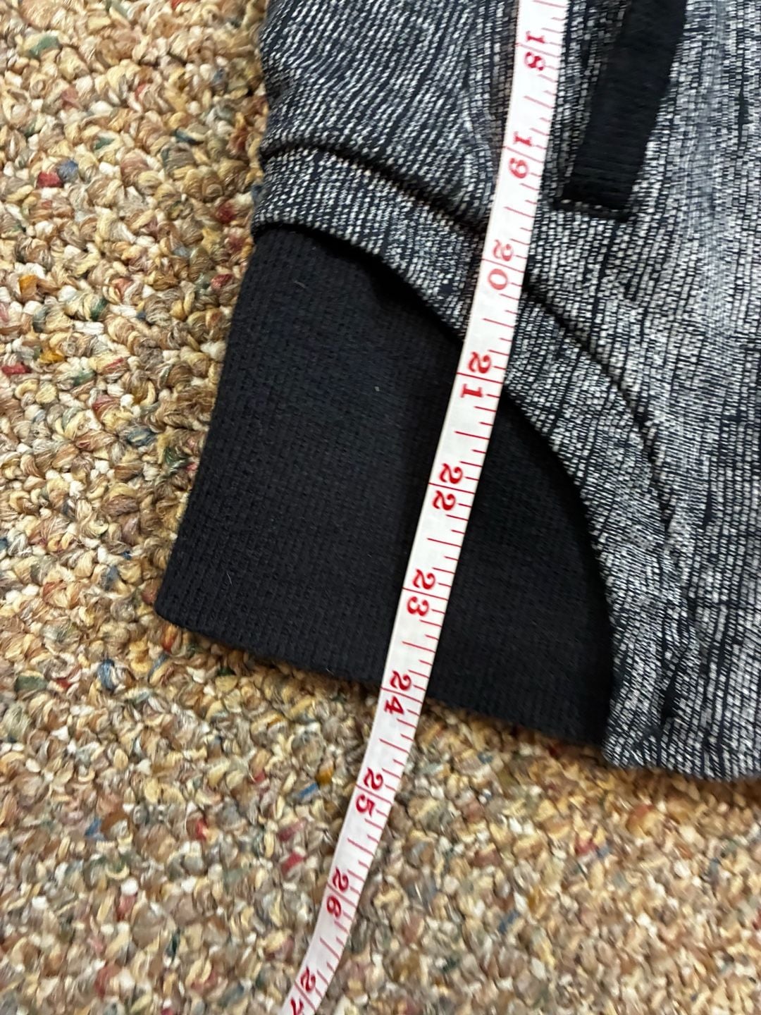 Lululemon Athletica Jacket Size 6 Black White Heathered Cardigan 6