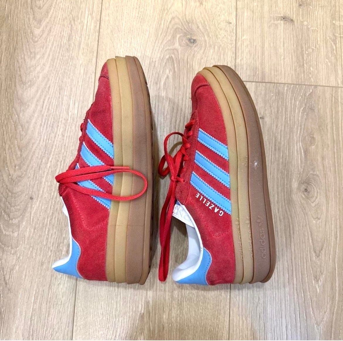 Adidas Gazelle Bold "Maroon Gold Metallic" Sneakers 4