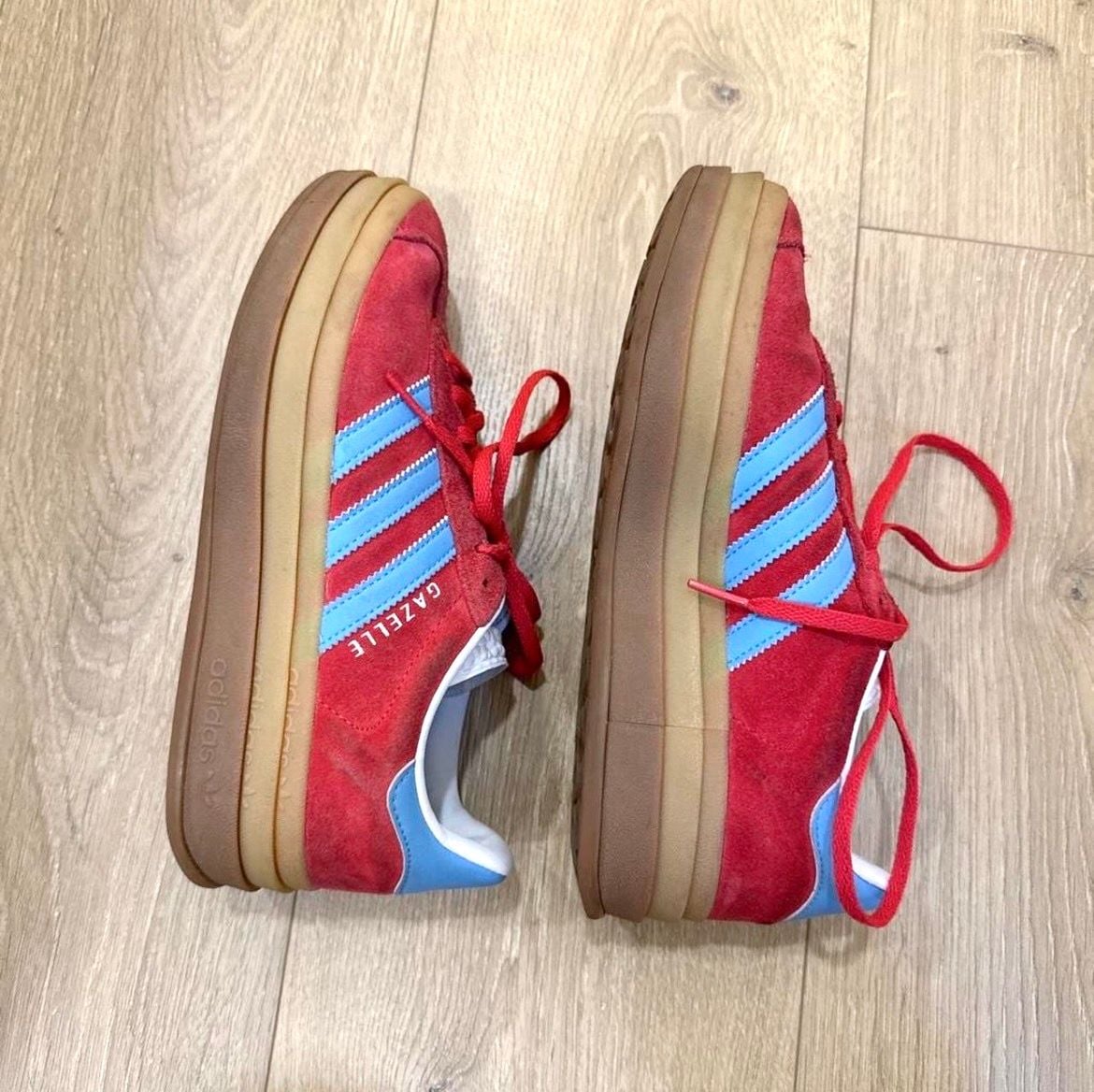 Adidas Gazelle Bold "Maroon Gold Metallic" Sneakers 5