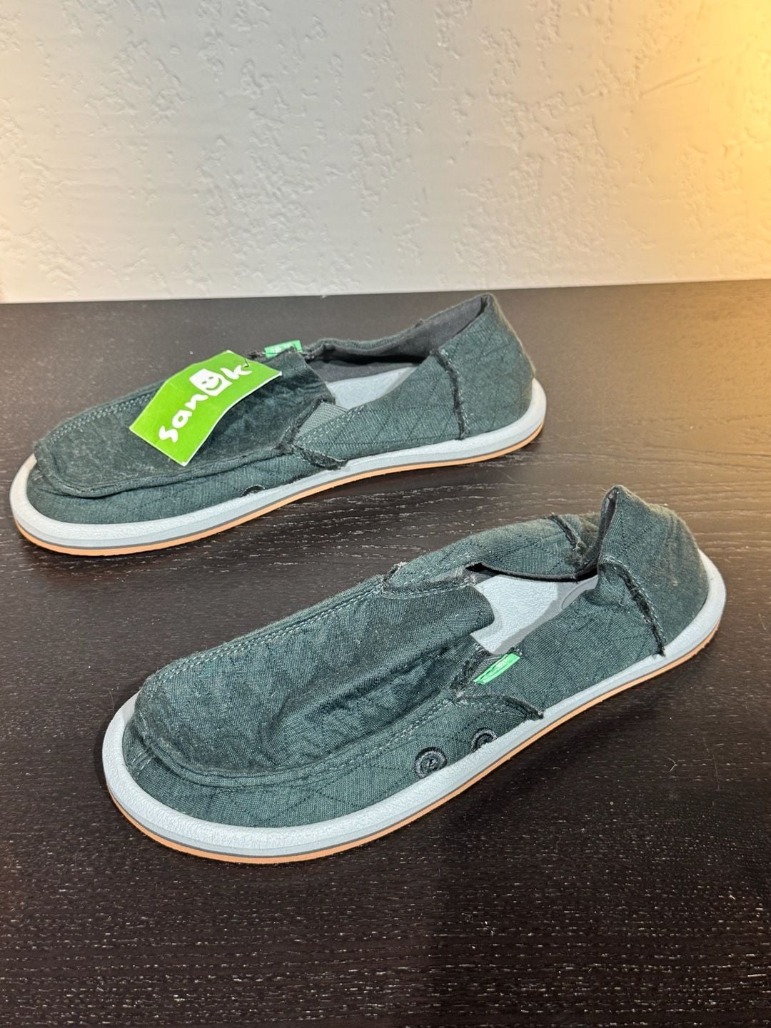 Sanuk Vagabond Slip On Shoes Black 10