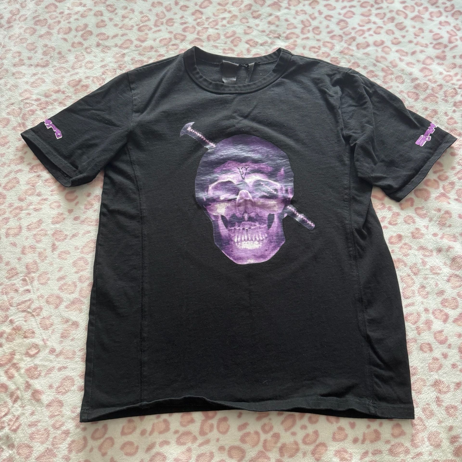 Vlone Screwhead T-Shirt Black Purple Graphic Tee 4