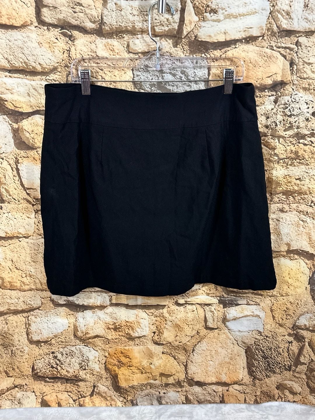 Rafaella Skort Size XL Black Pull-On Active Skirt Built-In Shorts 3