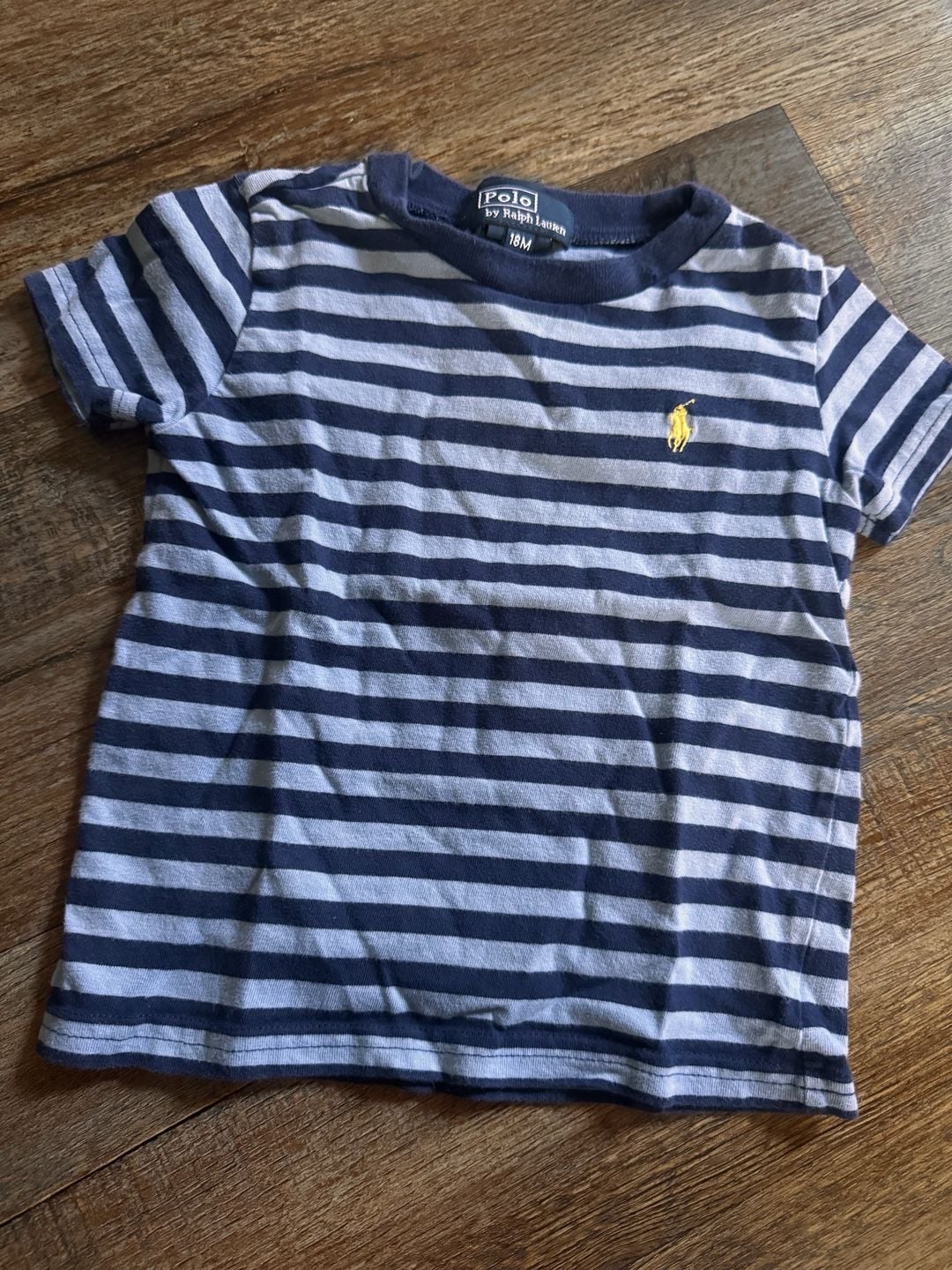 Polo By Ralph Lauren Striped T-Shirt Size 18M Blue 2