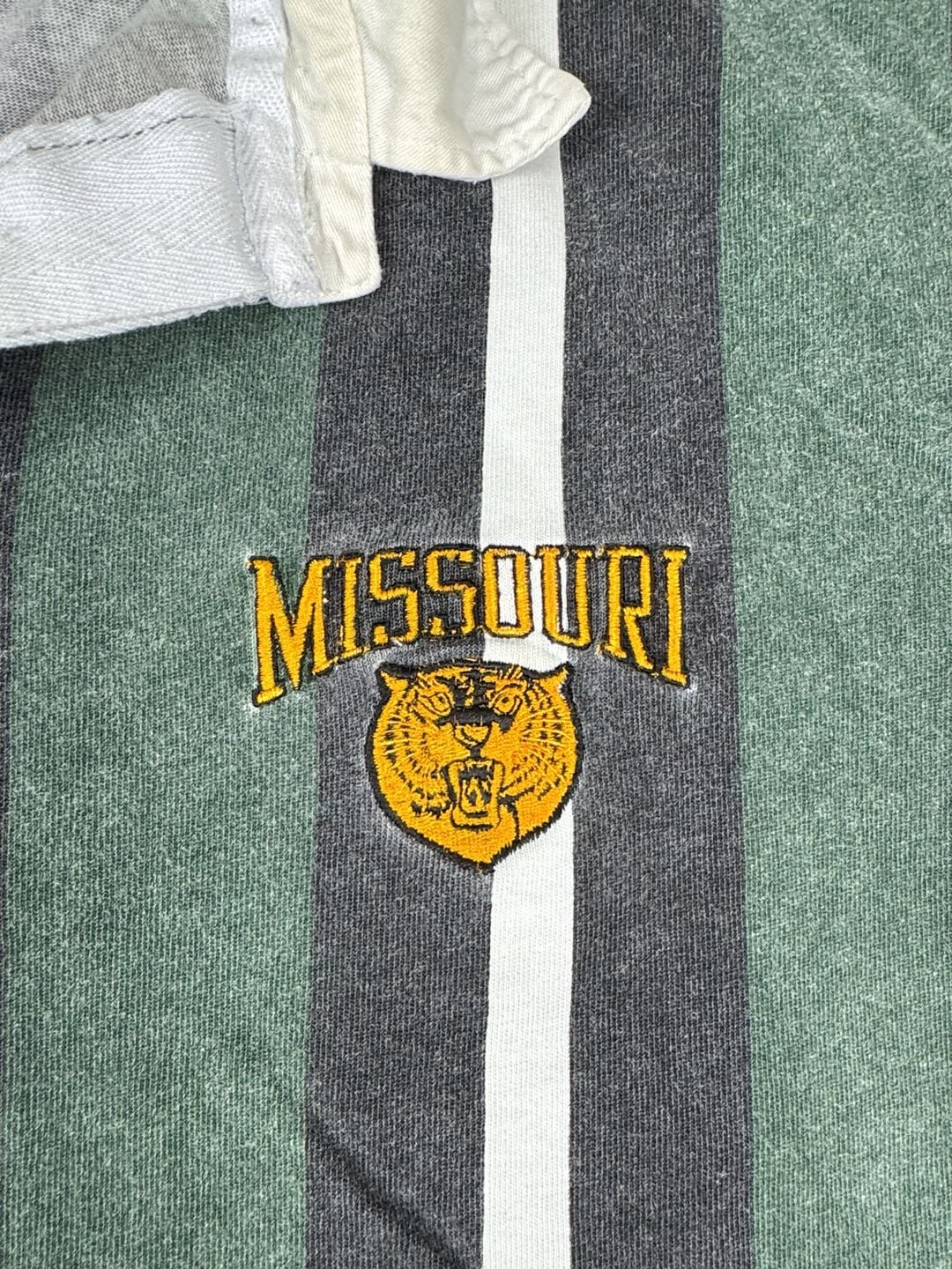 Crable Sportswear Missouri Tigers Rugby Shirt Size X-Large Striped Vintage 4