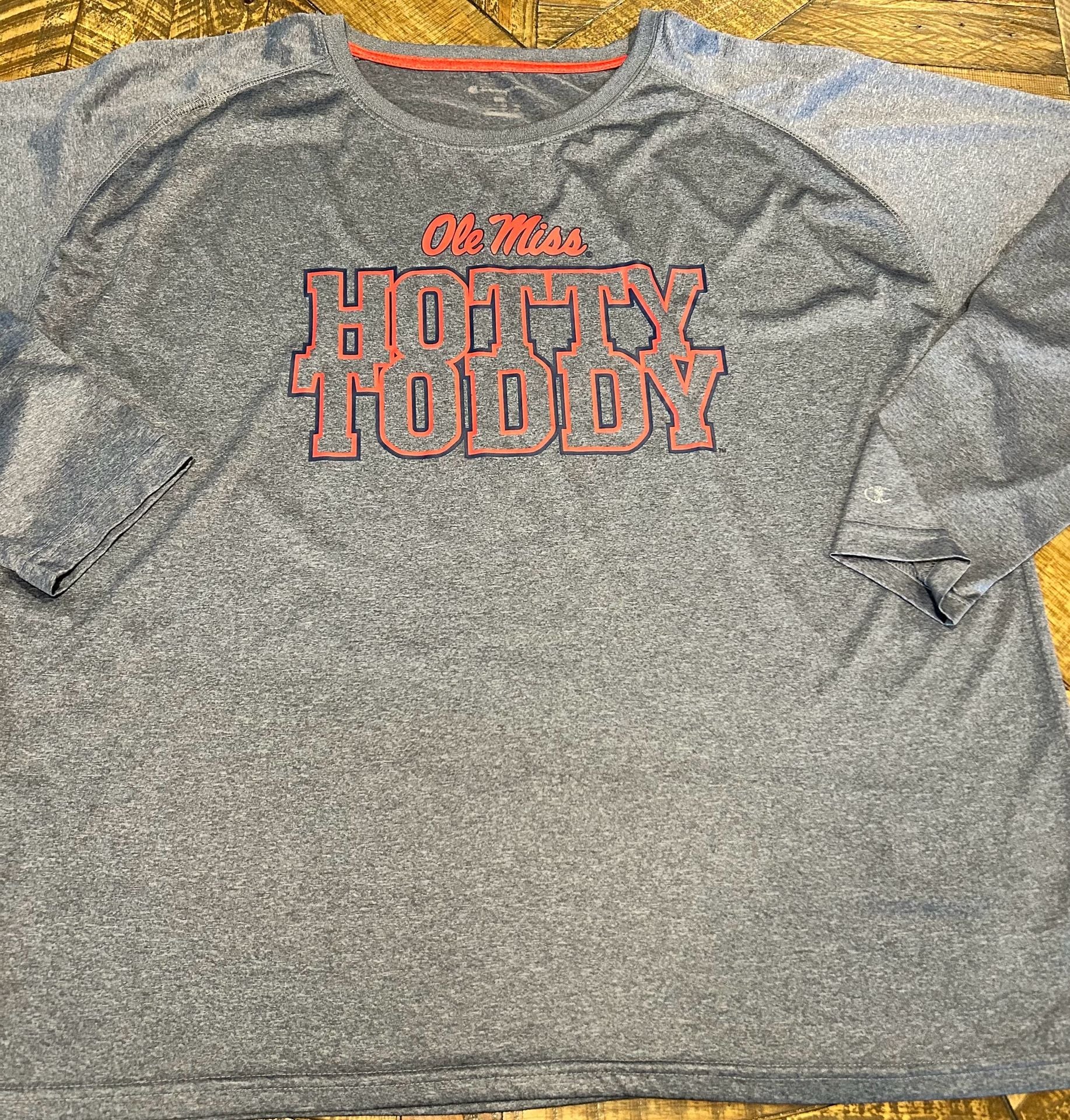 Champion Ole Miss Hotty Toddy T-Shirt Size 2XL Gray Long Sleeve 2