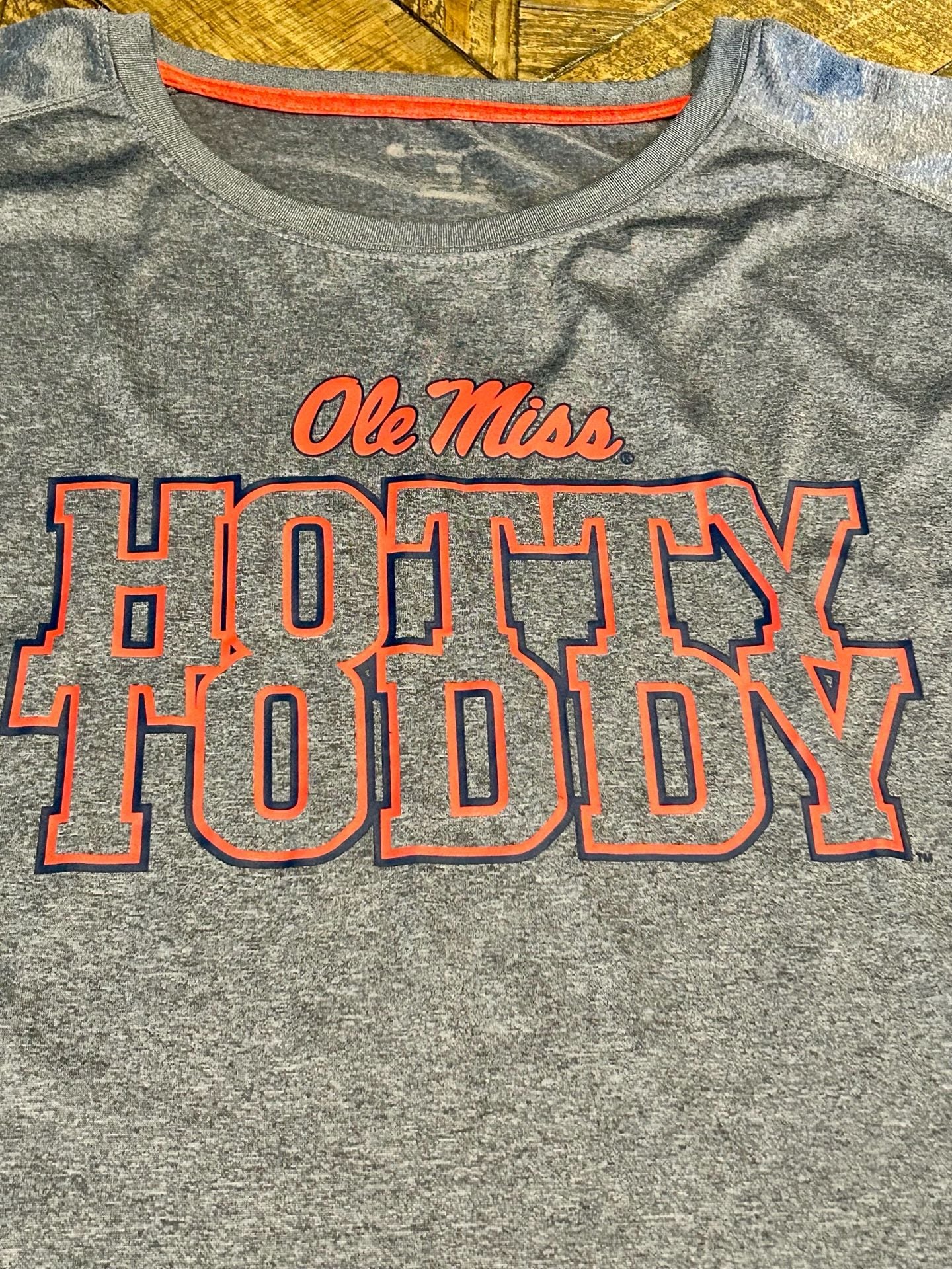 Champion Ole Miss Hotty Toddy T-Shirt Size 2XL Gray Long Sleeve 4