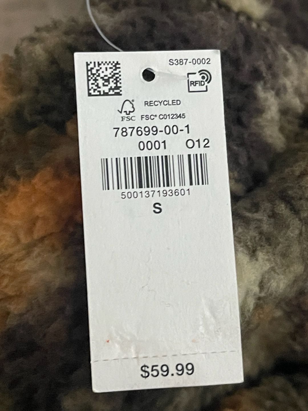 Old Navy Printed Sherpa Quarter-Zip Pullover Size S Camouflage 8
