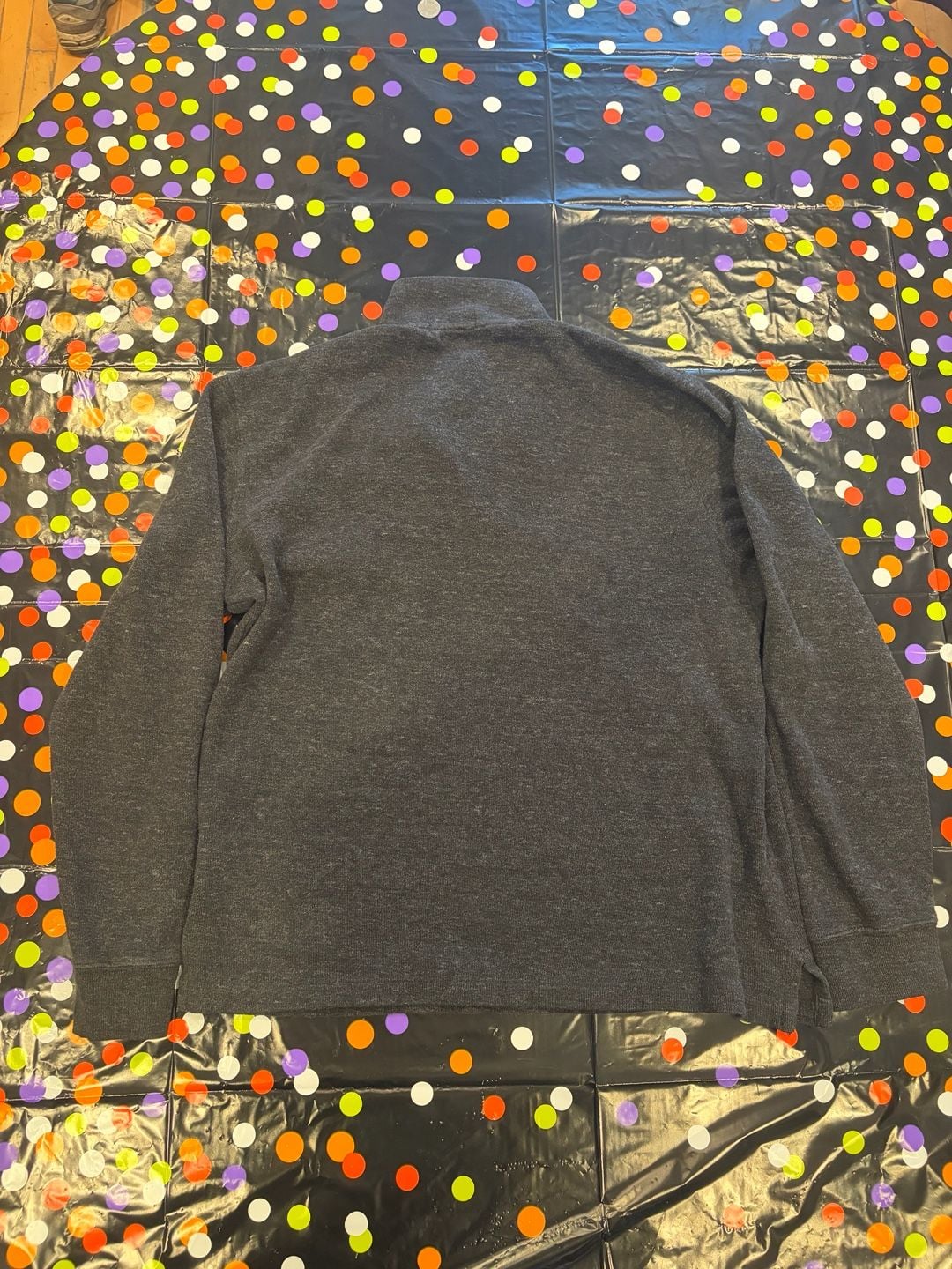 Polo Ralph Lauren Estate Rib 1/4 Zip Pullover Size M Dark Gray 4