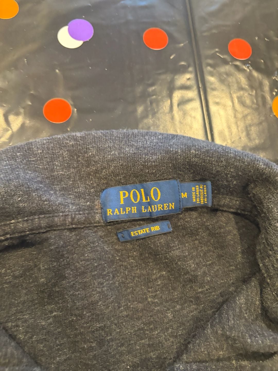 Polo Ralph Lauren Estate Rib 1/4 Zip Pullover Size M Dark Gray 7
