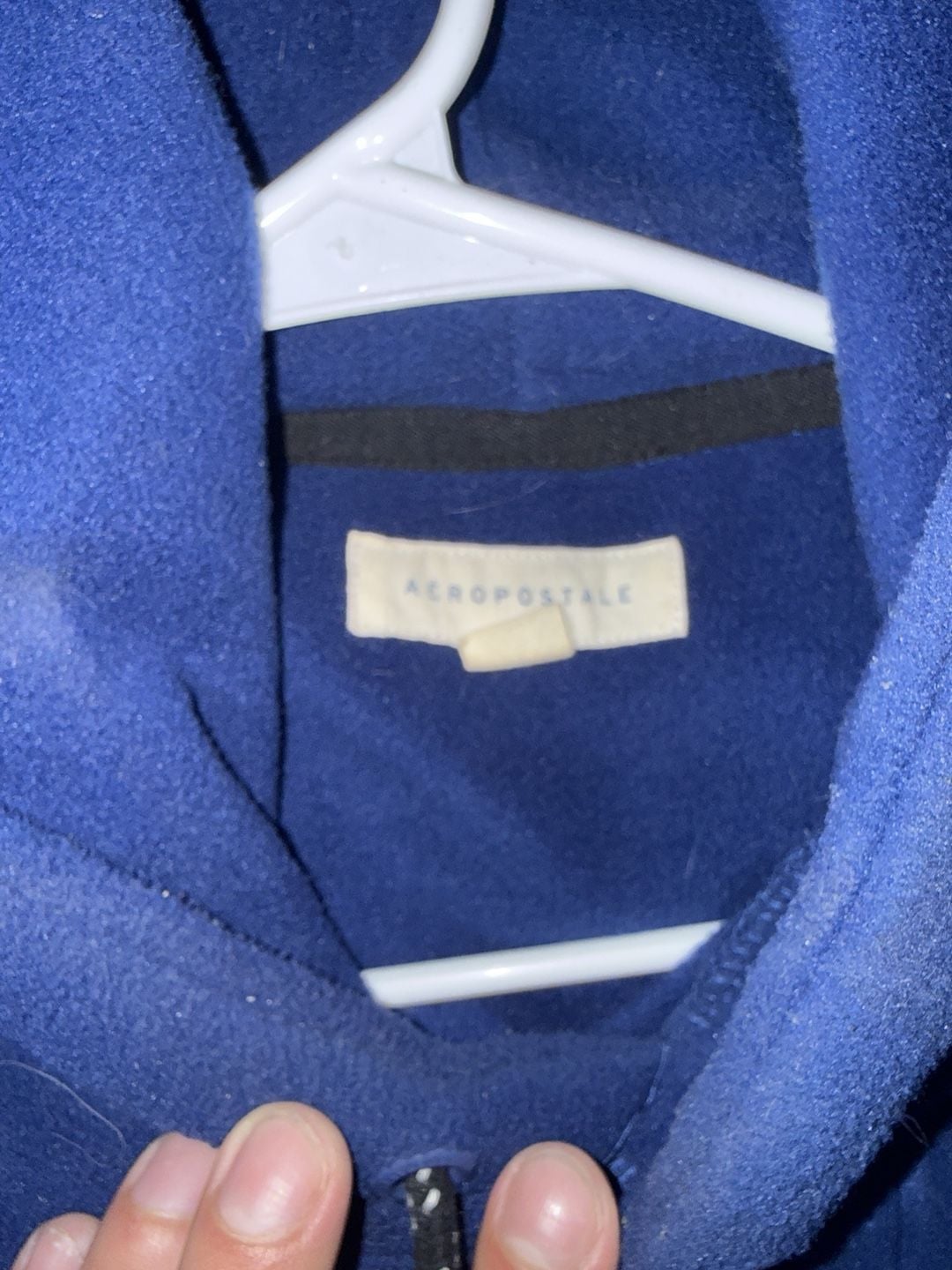 Aeropostale Fleece Hoodie Blue Pullover 2