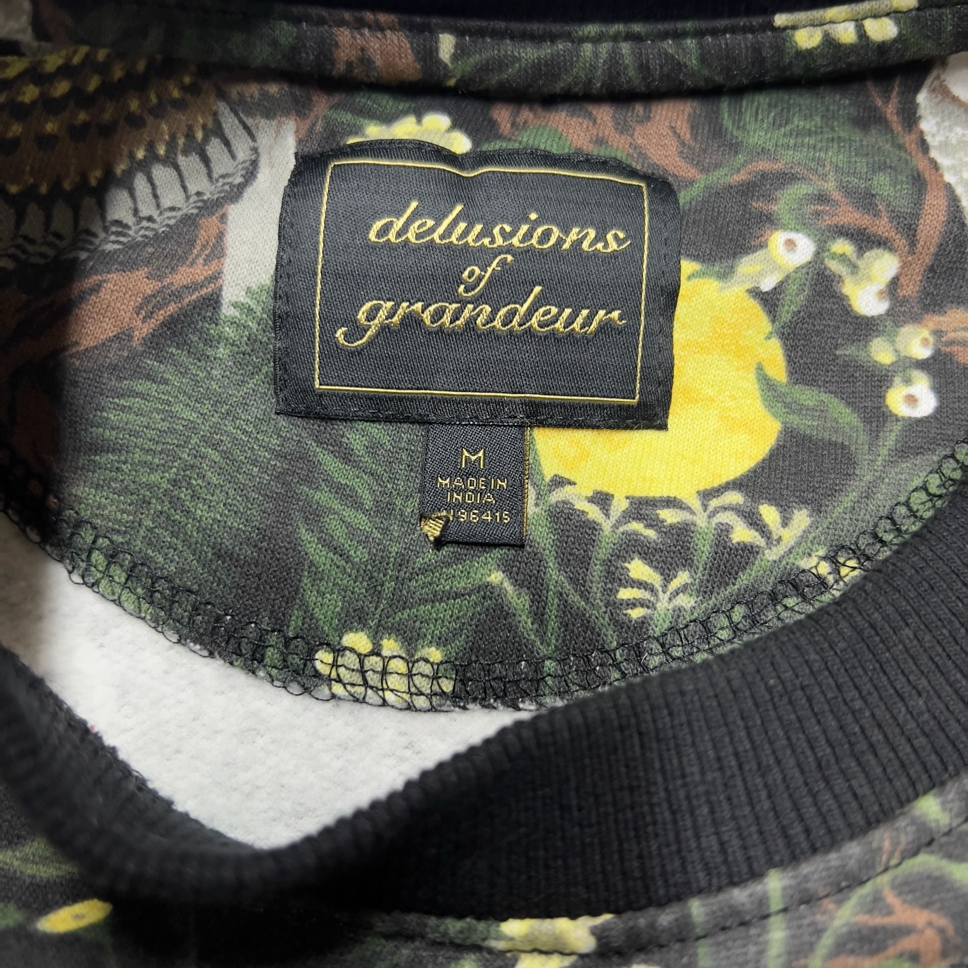 Delusions of Grandeur Owl Moon Print Crewneck Sweatshirt Size M Sweater 6