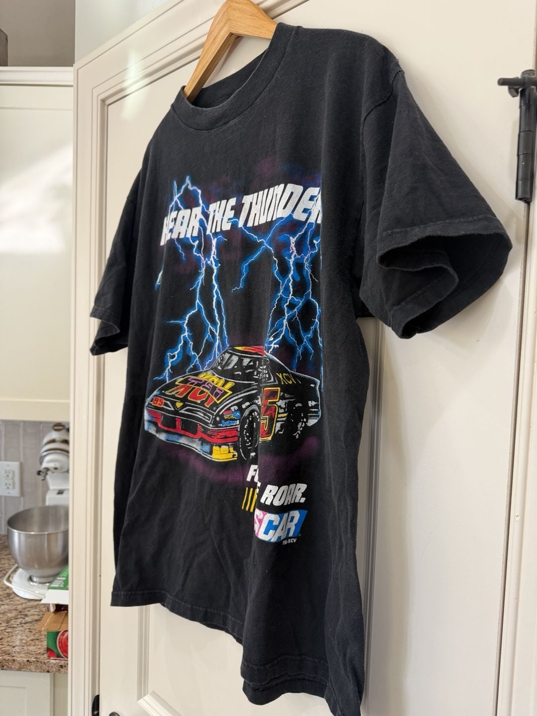 TSI Nascar Hear The Thunder X-Large Black Graphic T-Shirt 4