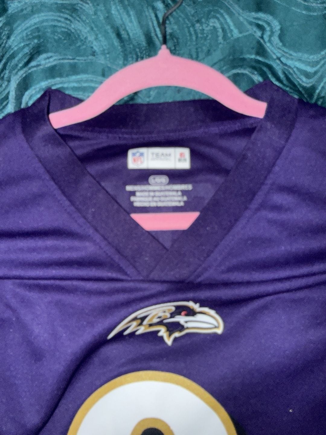 NFL Team Apparel Baltimore Ravens Lamar Jackson #8 Jersey Size L Purple 4