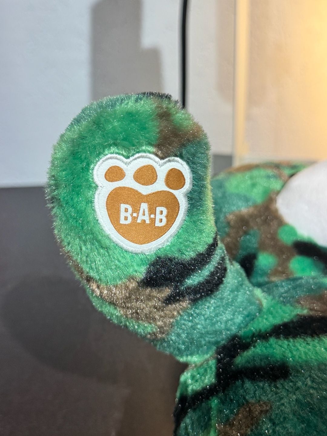 Build-A-Bear Workshop Green Camo Teddy Bear Stuffed Animal Plush 4