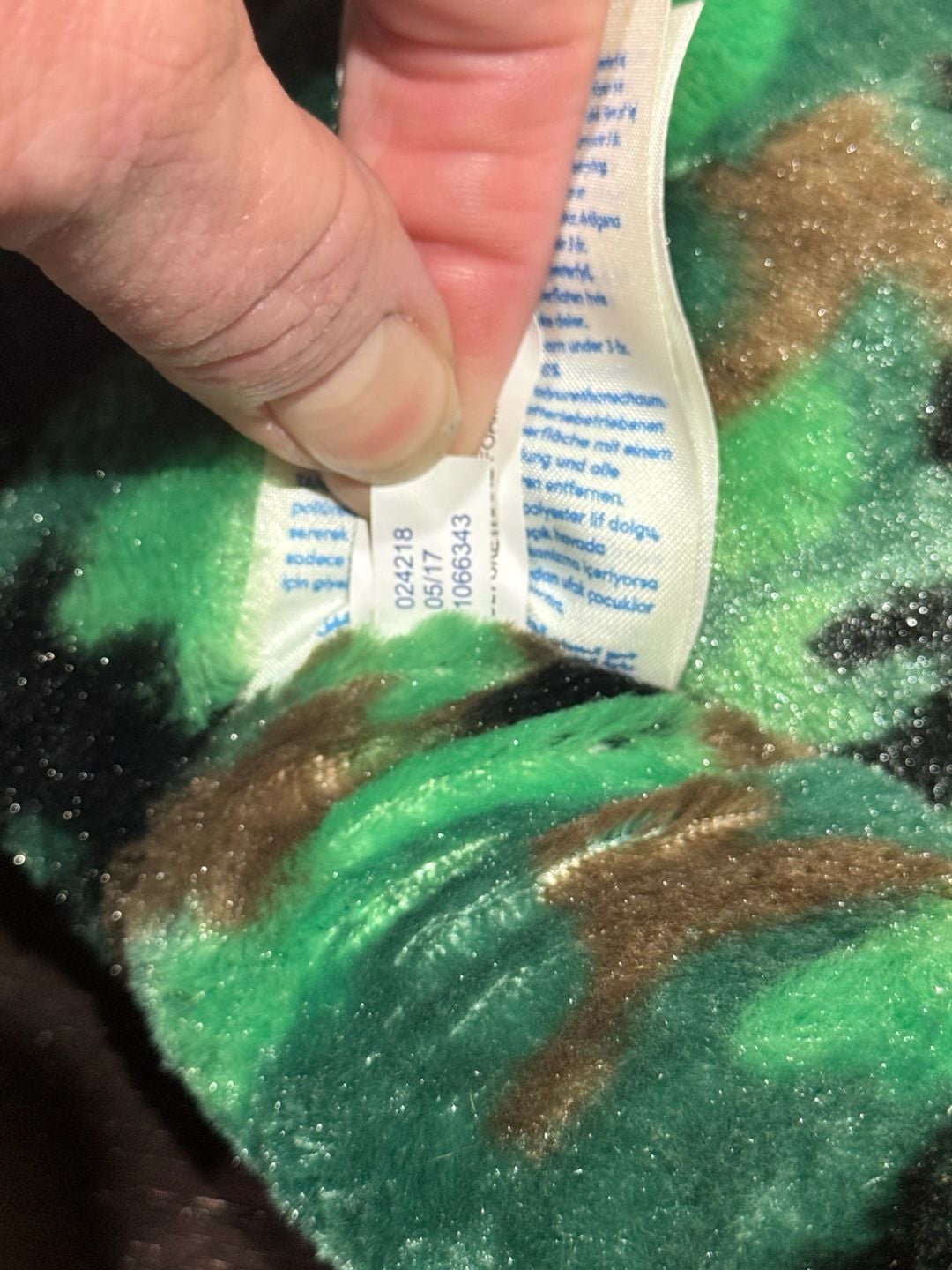 Build-A-Bear Workshop Green Camo Teddy Bear Stuffed Animal Plush 9