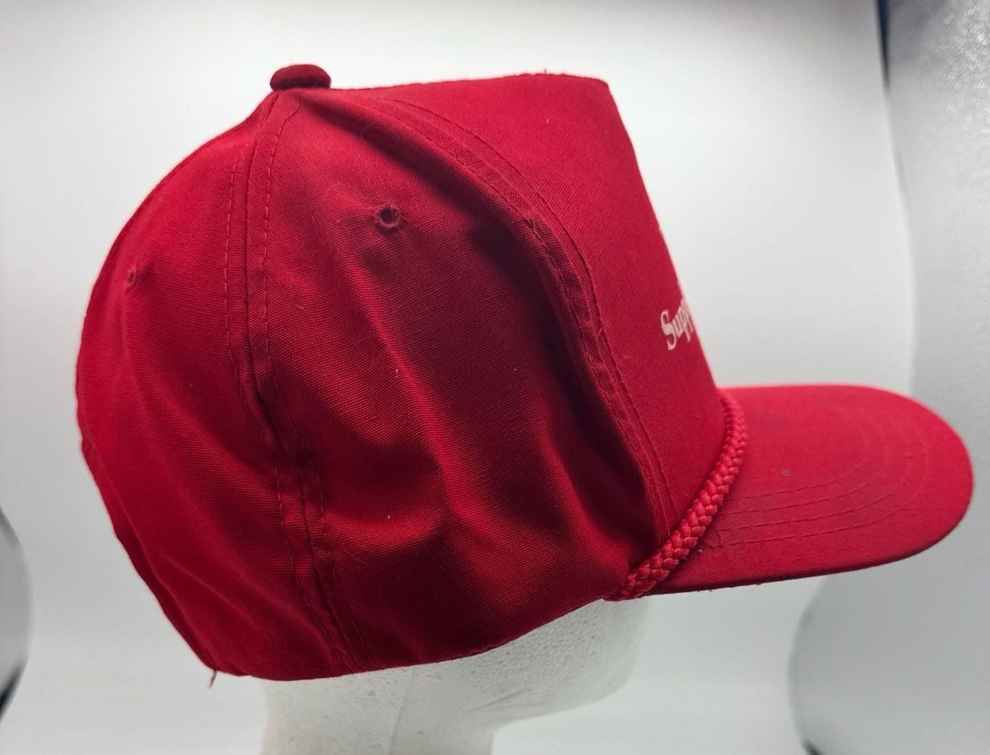 West Penn Supply Company Inc Vintage Red Rope Snapback Hat 5