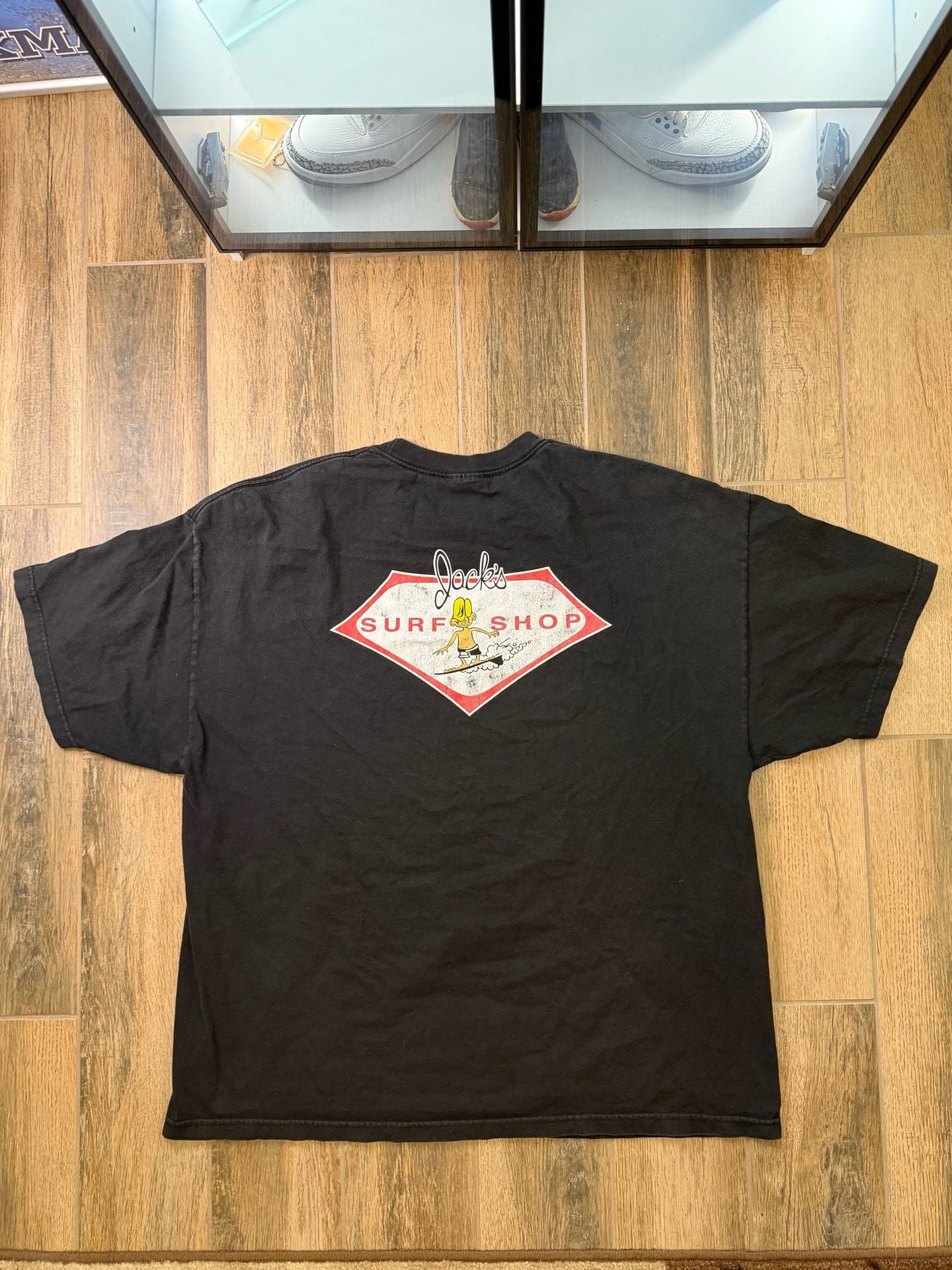 Vintage Jacks Surf Shop Y2K Skateboard Surf apparel T-Shirt Black Graphic Surf 5
