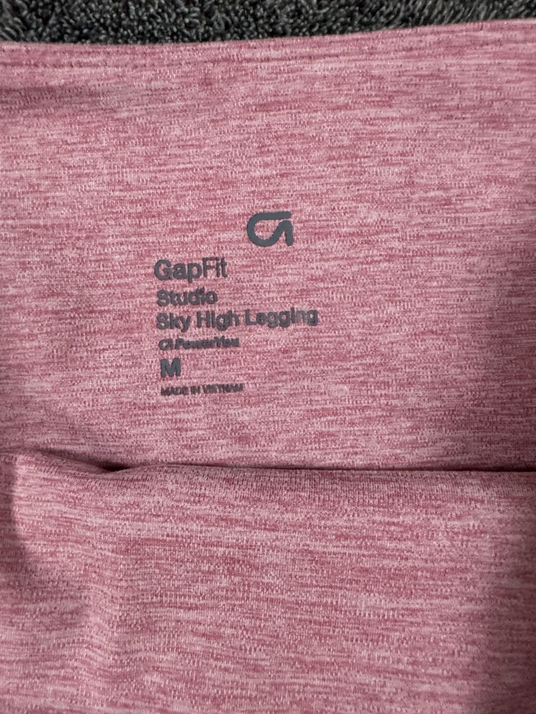 GapFit Studio Sky High Legging Size M Pink Heathered Athletic Pants 5
