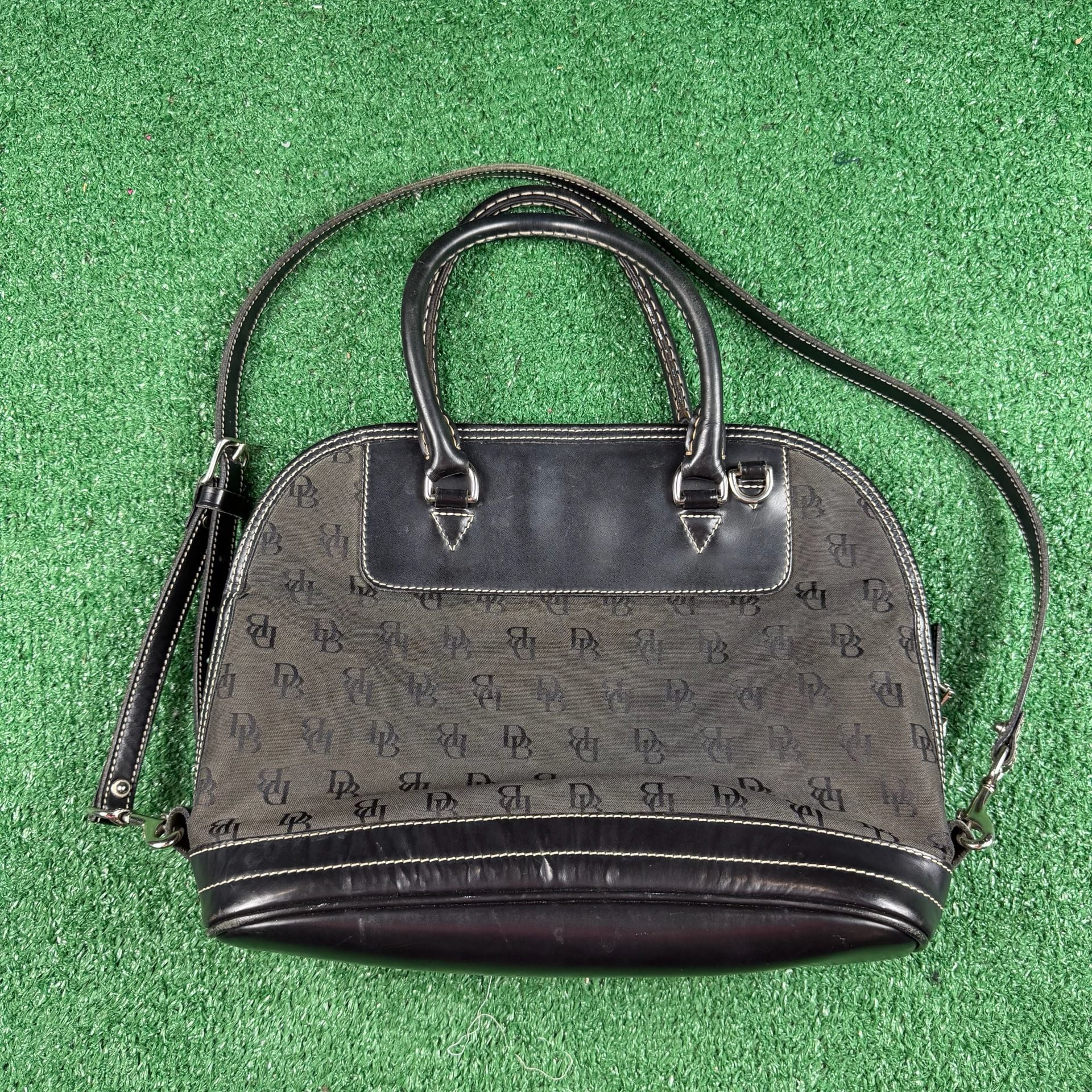 Dooney & Bourke Monogram Satchel Black 2
