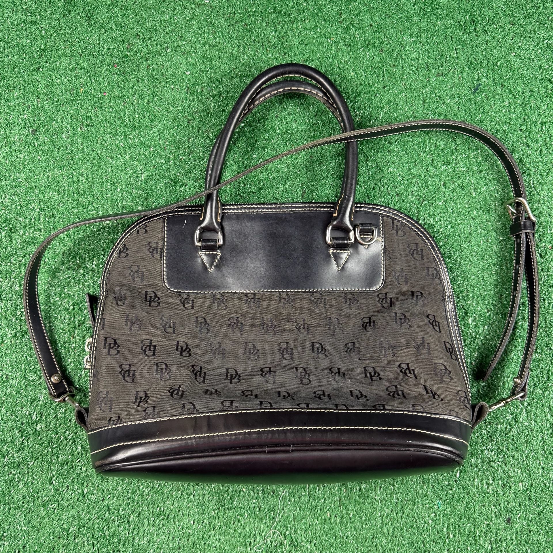 Dooney & Bourke Monogram Satchel Black 4