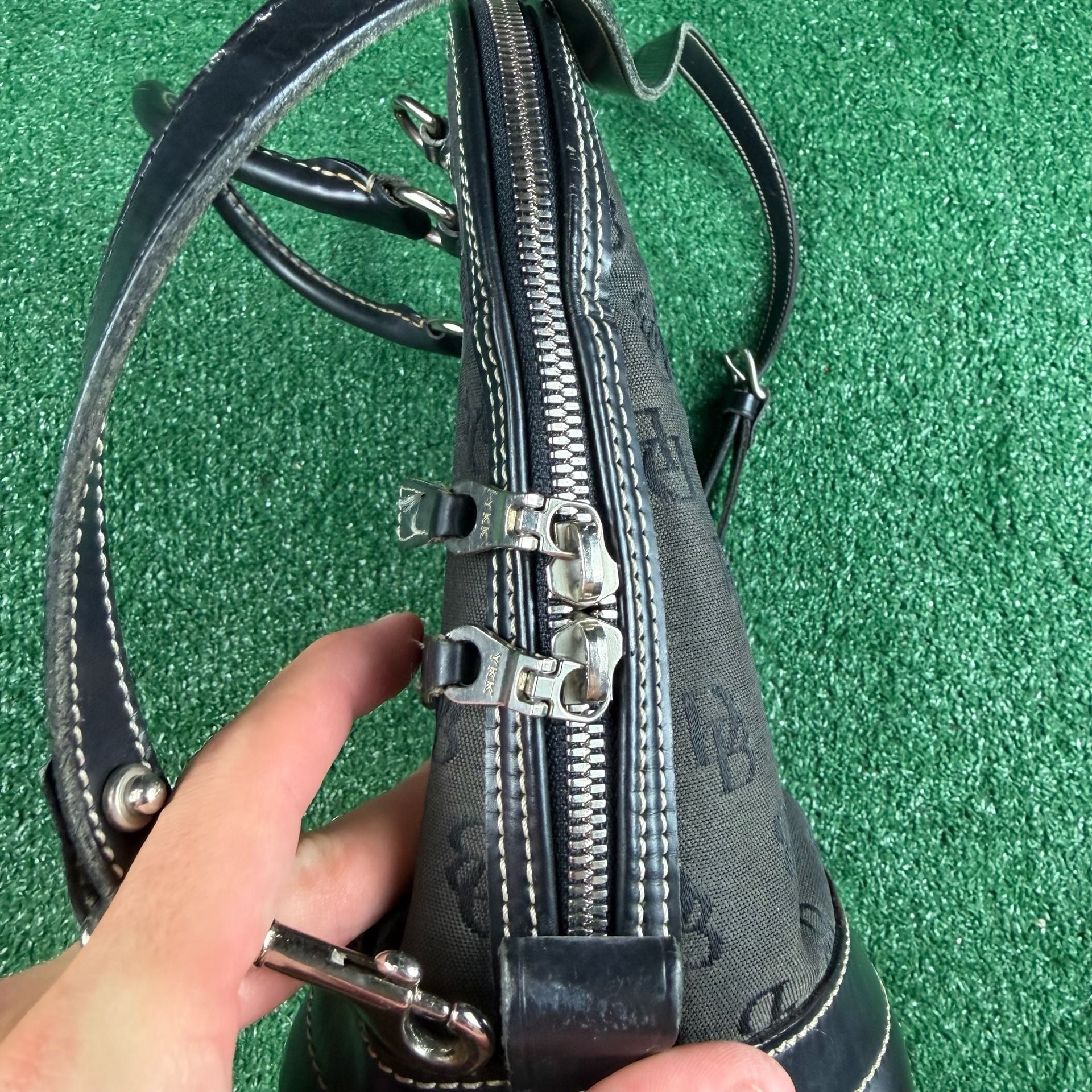 Dooney & Bourke Monogram Satchel Black 7