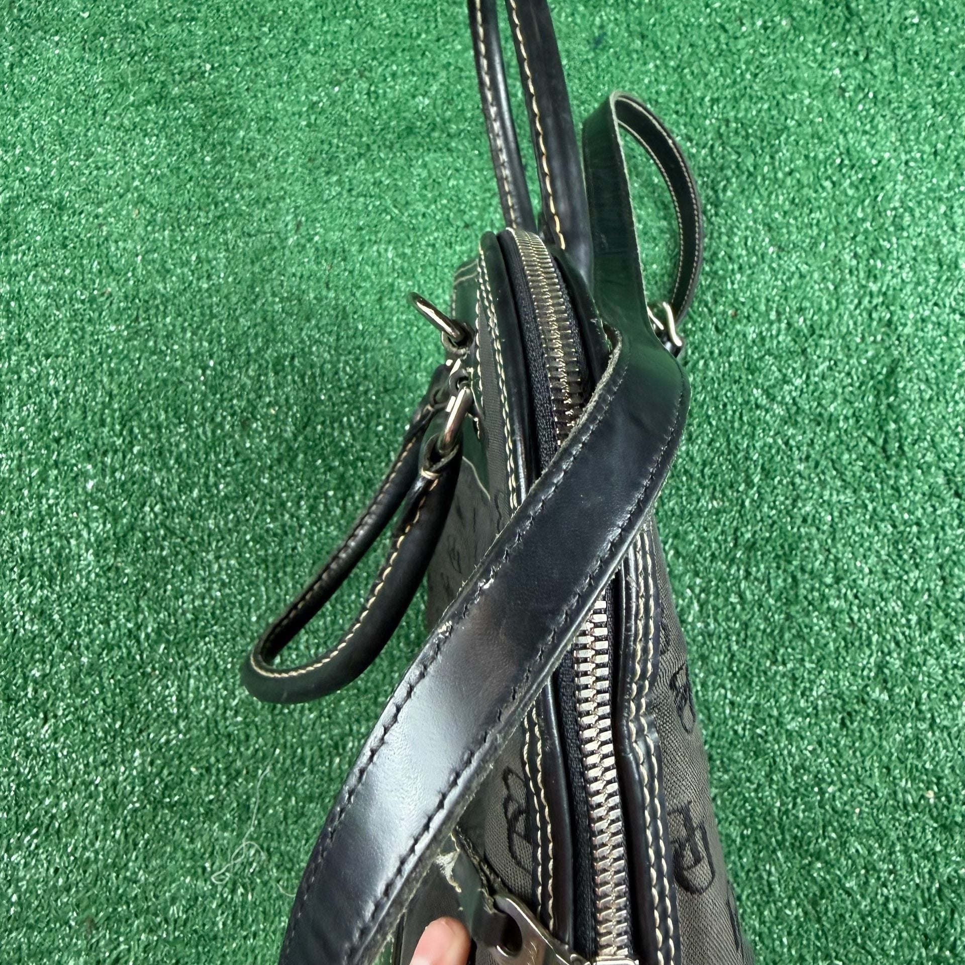 Dooney & Bourke Monogram Satchel Black 8