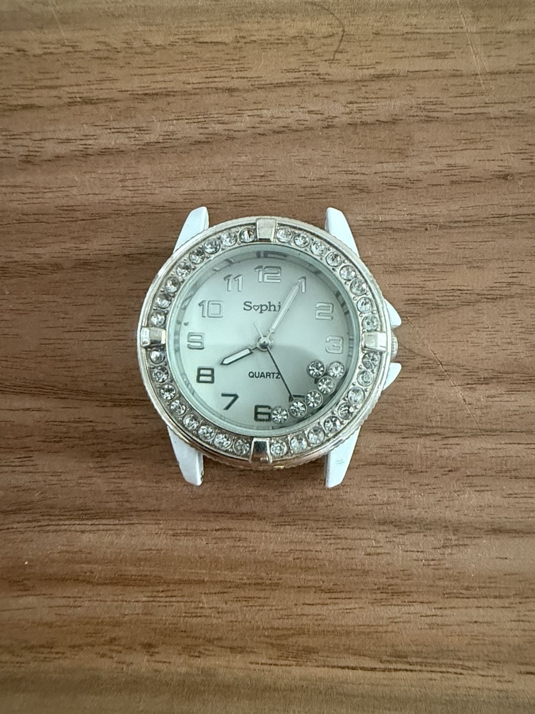 Collezio Sophie White Quartz Watch Floating Rhinestones Dial 2