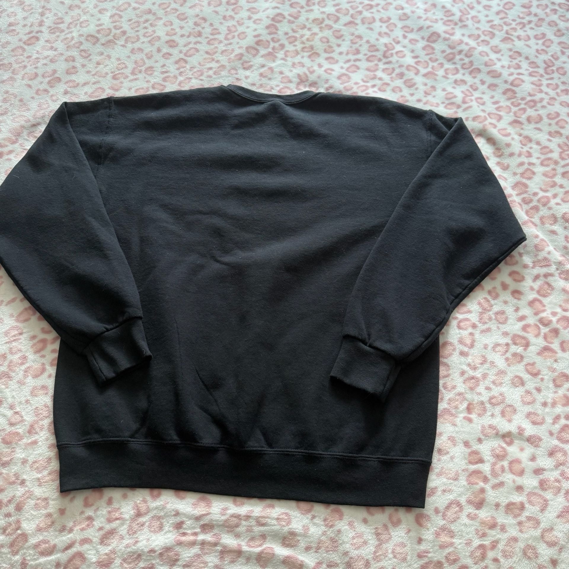 Jerzees Snoop Dogg Sweatshirt Size Large Black Ugly Christmas 8