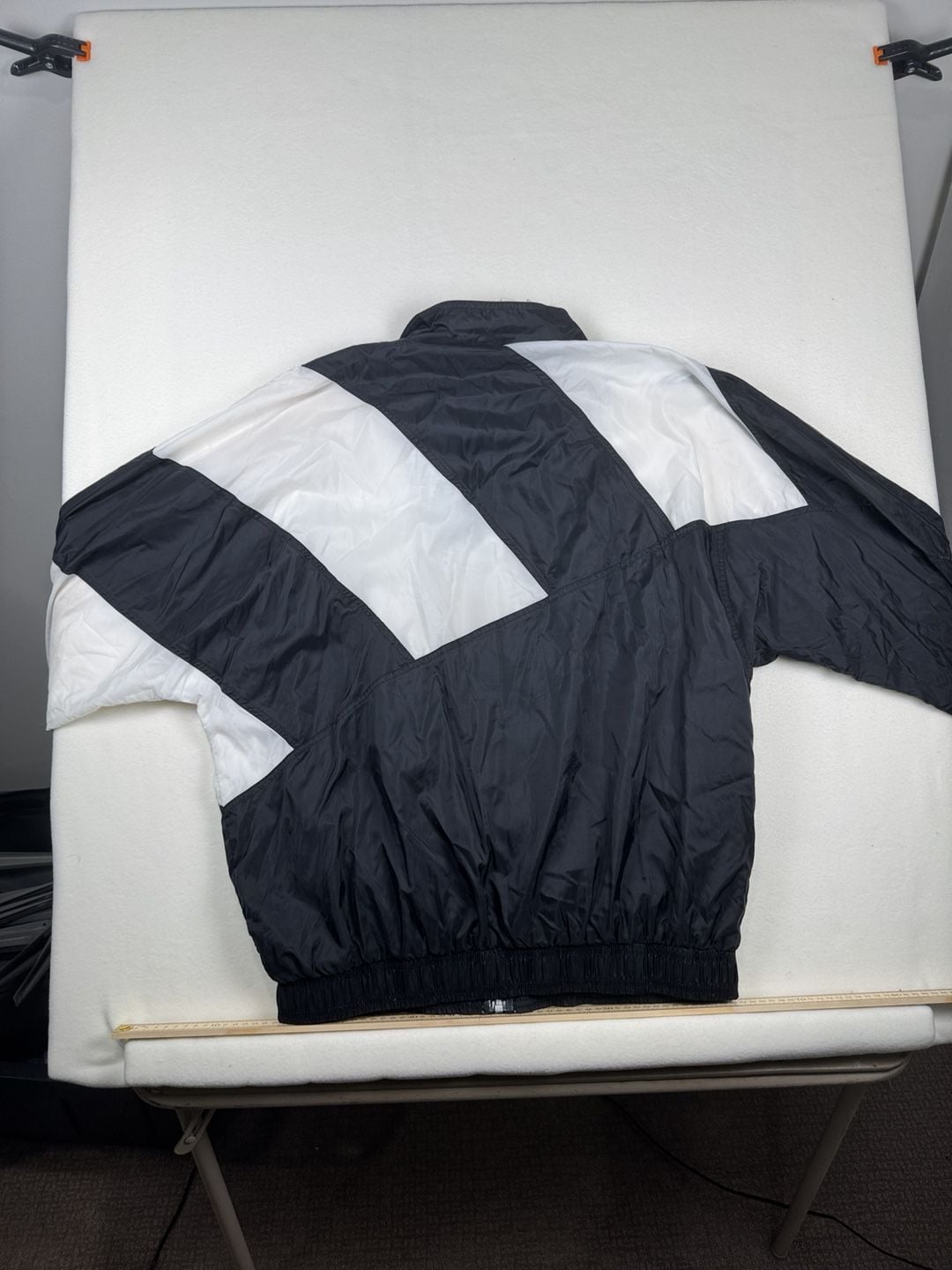 Adidas Windbreaker Jacket Size XL Black White Big Logo 90s Vintage 8