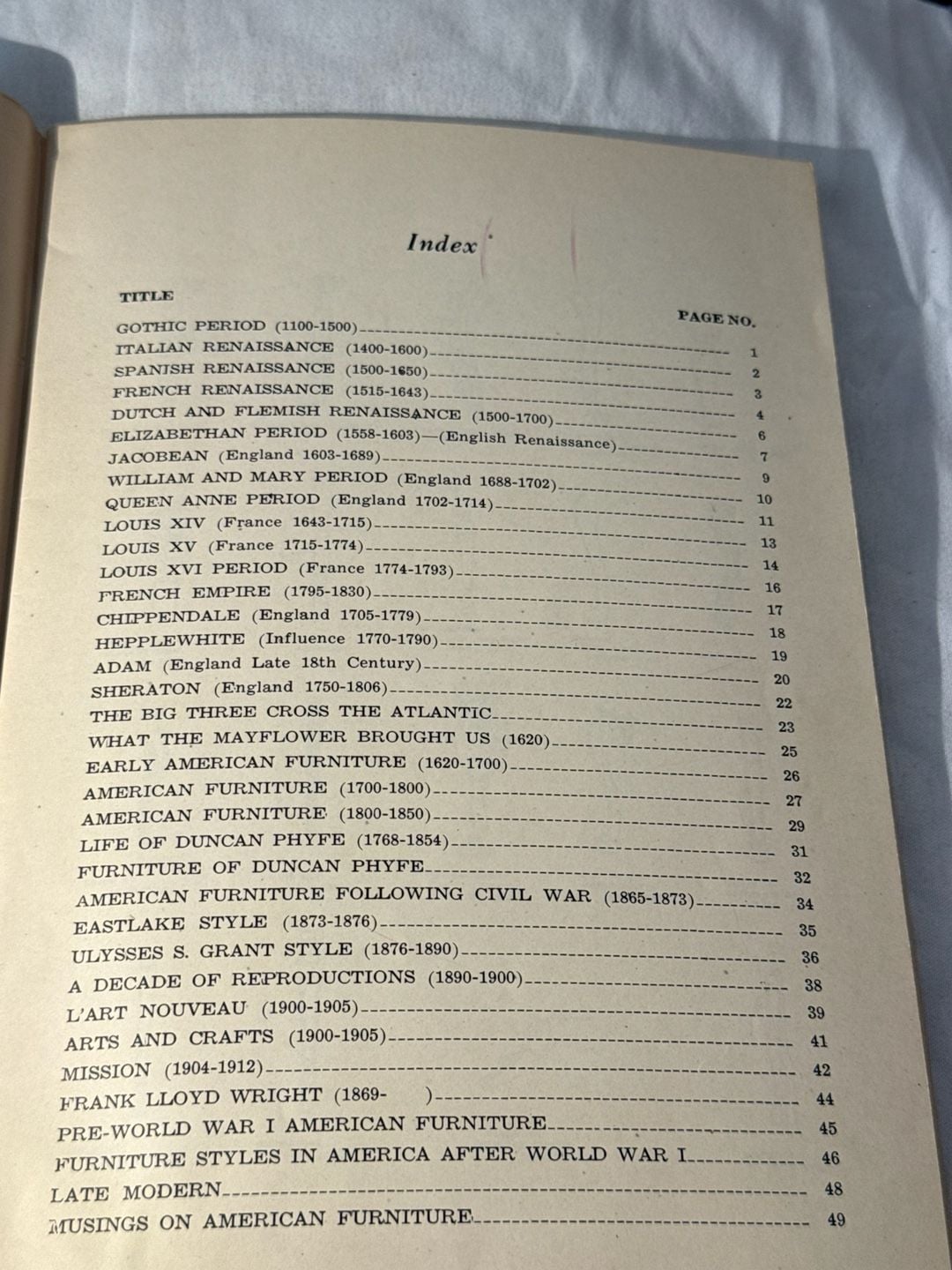 Barnes & Kimel Co. The Romance of Furniture Booklet 5