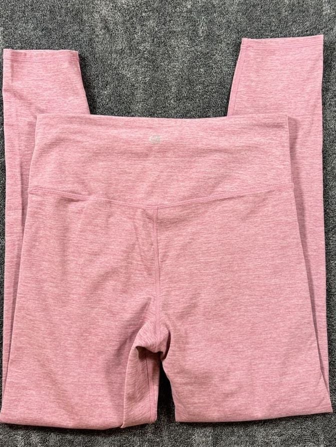 GapFit Studio Sky High Legging Size M Pink Heathered Athletic Pants 6