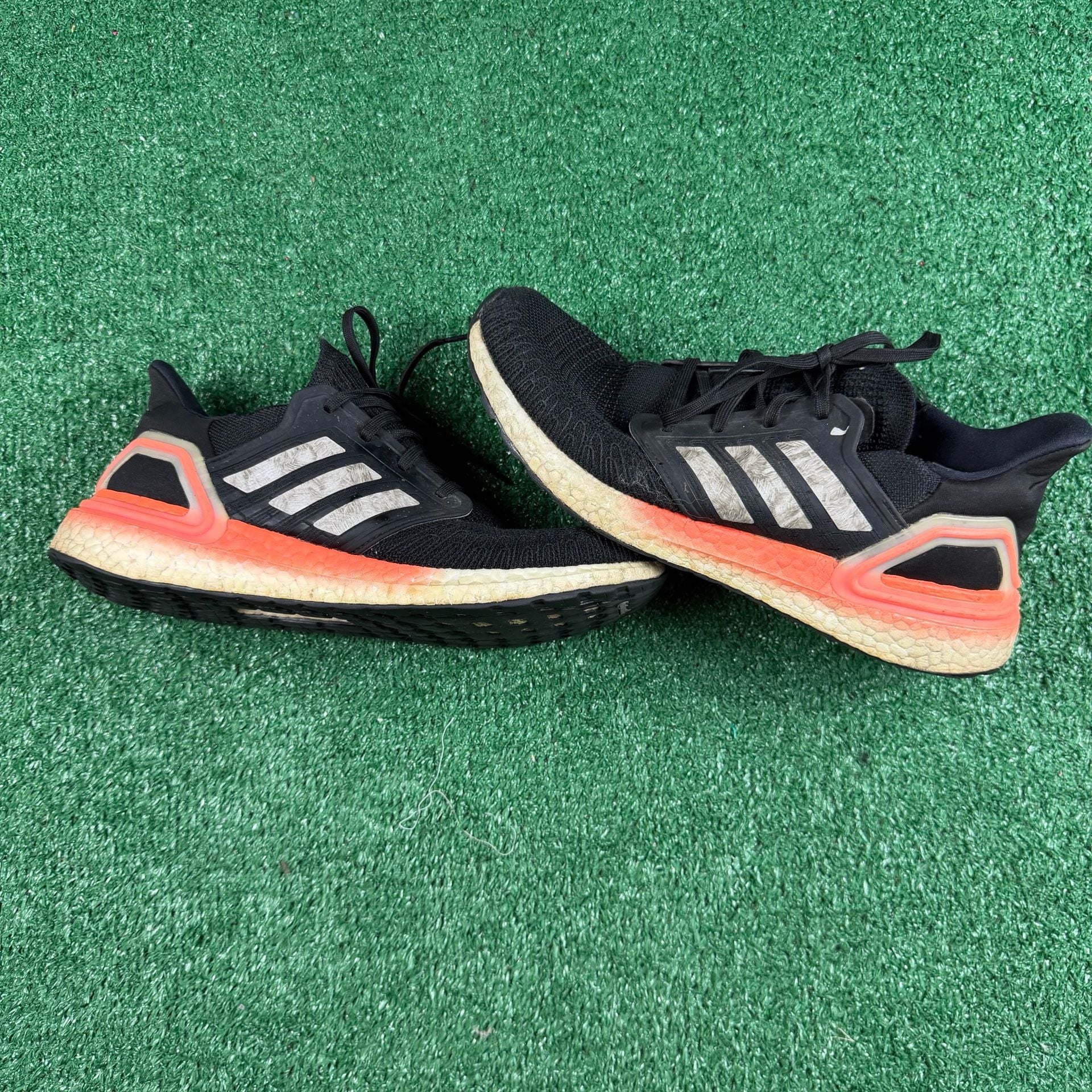 Adidas Ultraboost 20 Black Solar Red Running Shoes 2