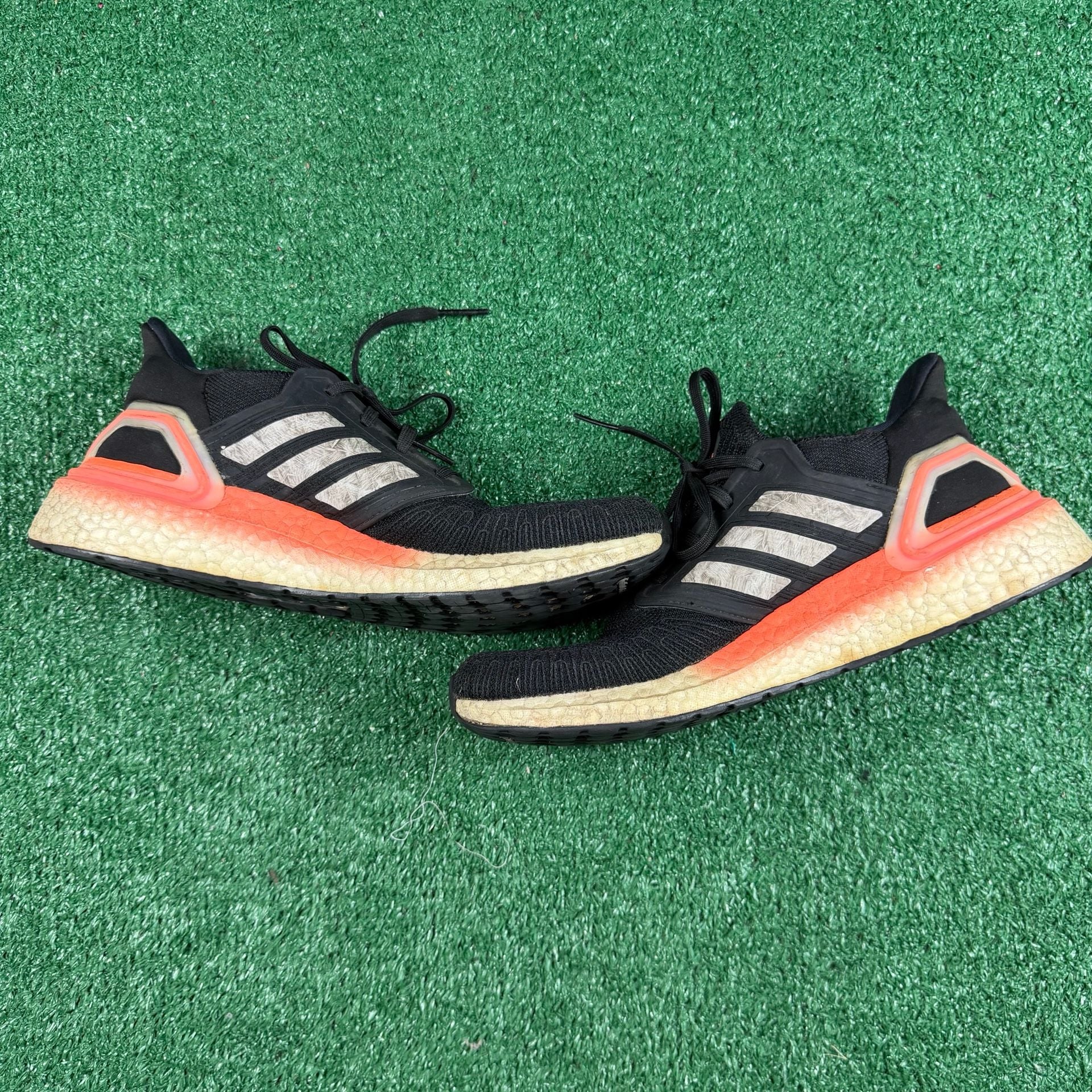 Adidas Ultraboost 20 Black Solar Red Running Shoes 3