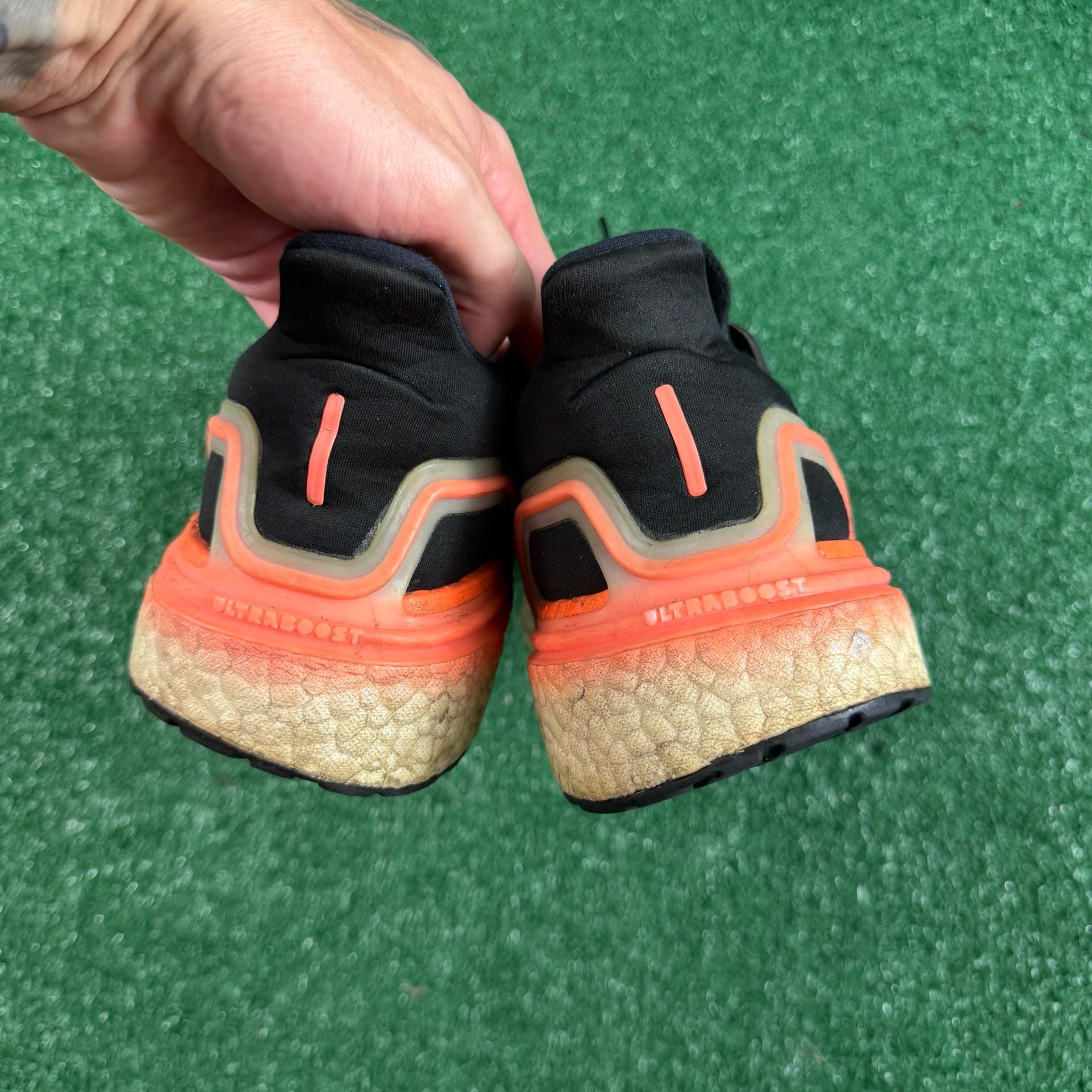 Adidas Ultraboost 20 Black Solar Red Running Shoes 5