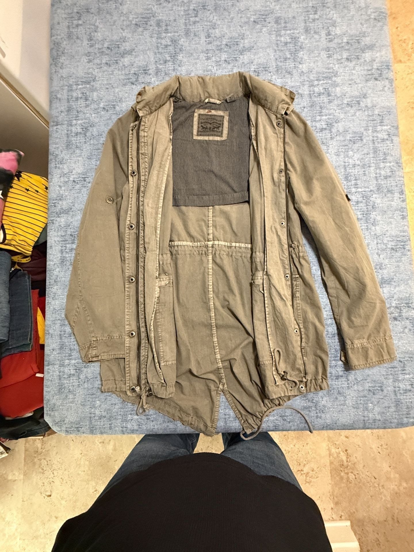 Levi Strauss & Co. Utility Jacket Size M Olive Green Field Parka women’s 5