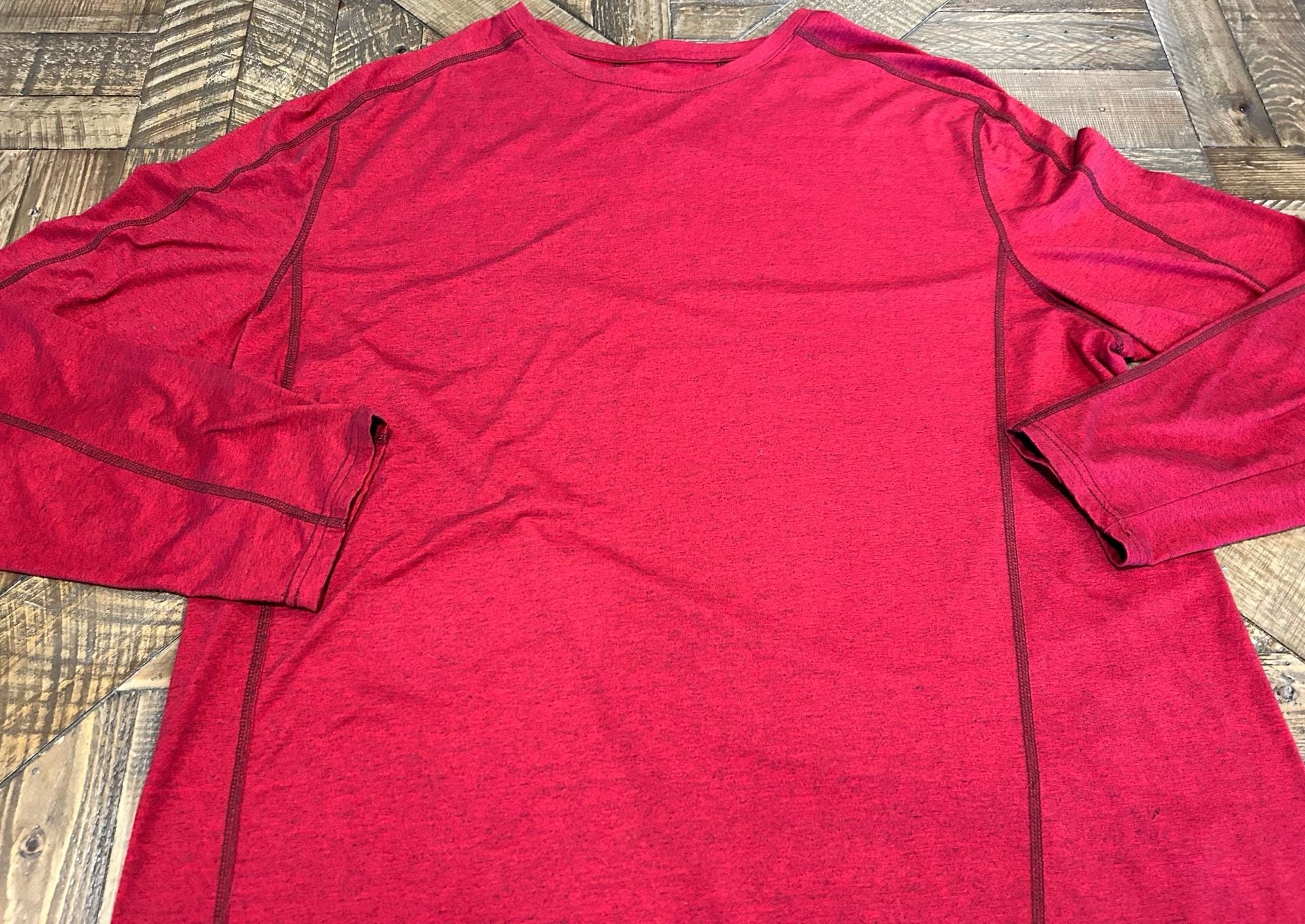 Swiss Tech Long Sleeve Shirt Size 2XL Red Base Layer Activewear 3