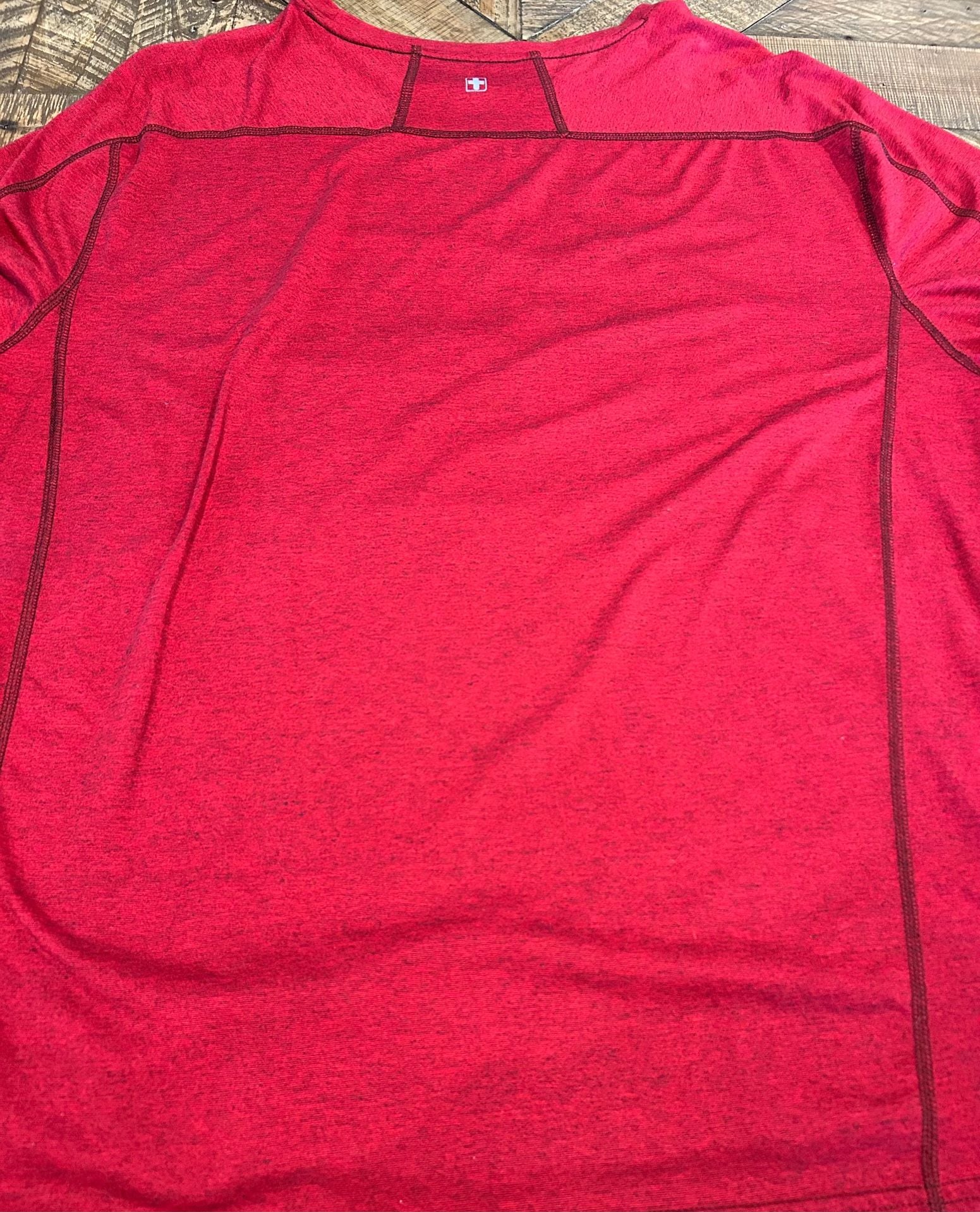 Swiss Tech Long Sleeve Shirt Size 2XL Red Base Layer Activewear 6