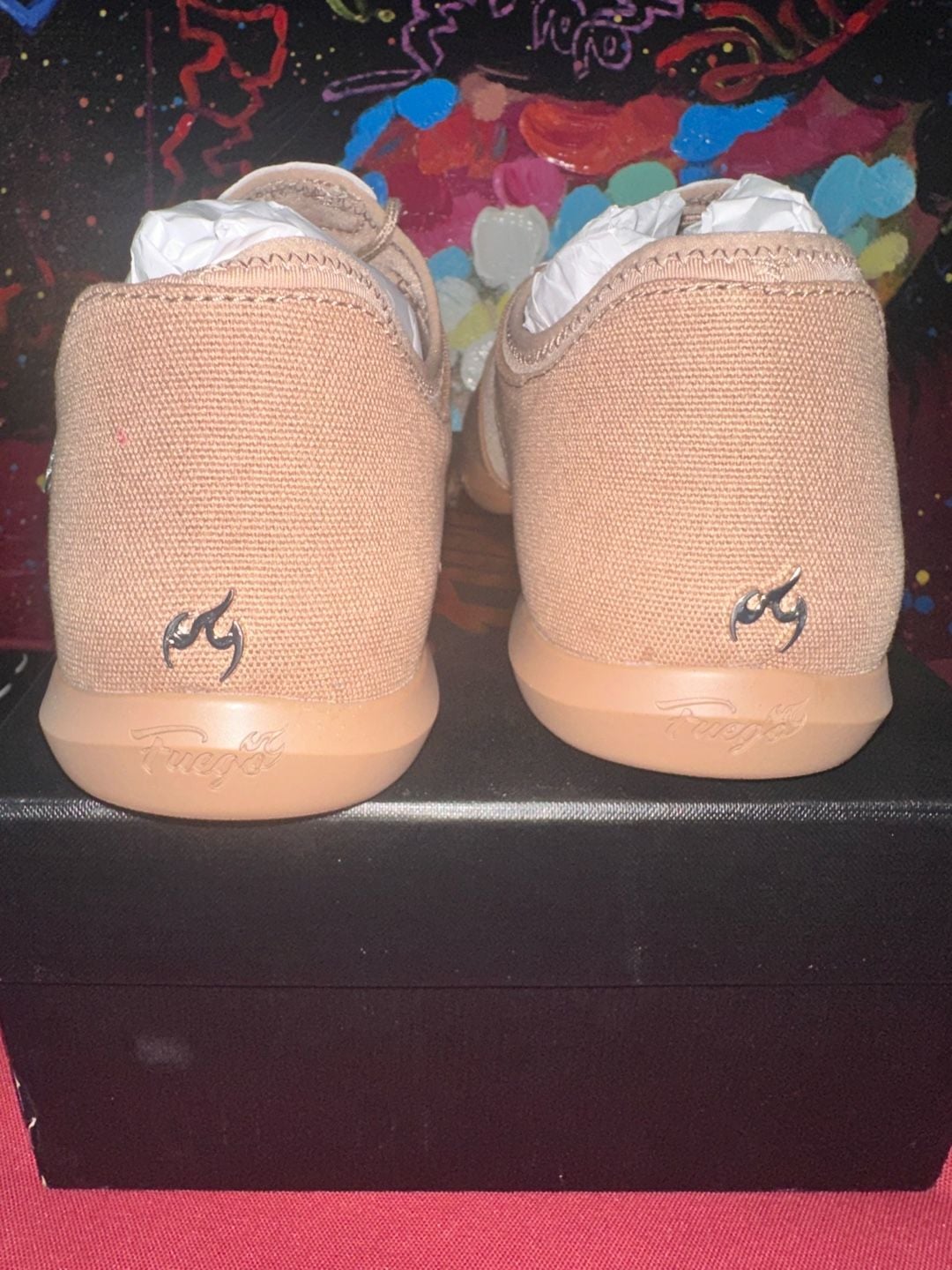 No.63 Fuego Split-Sole Latte Dance Sneaker Size 10 Men 11.5 Women 6