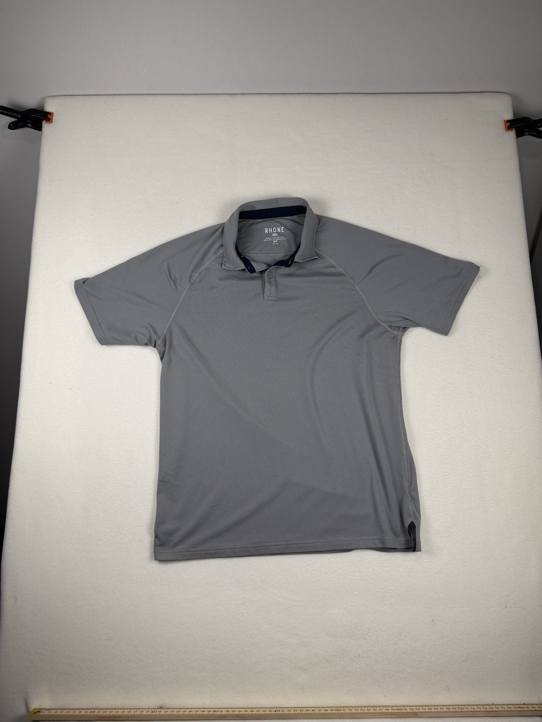 Rhone Golf Polo Shirt Size S Gray Performance Short Sleeve 2