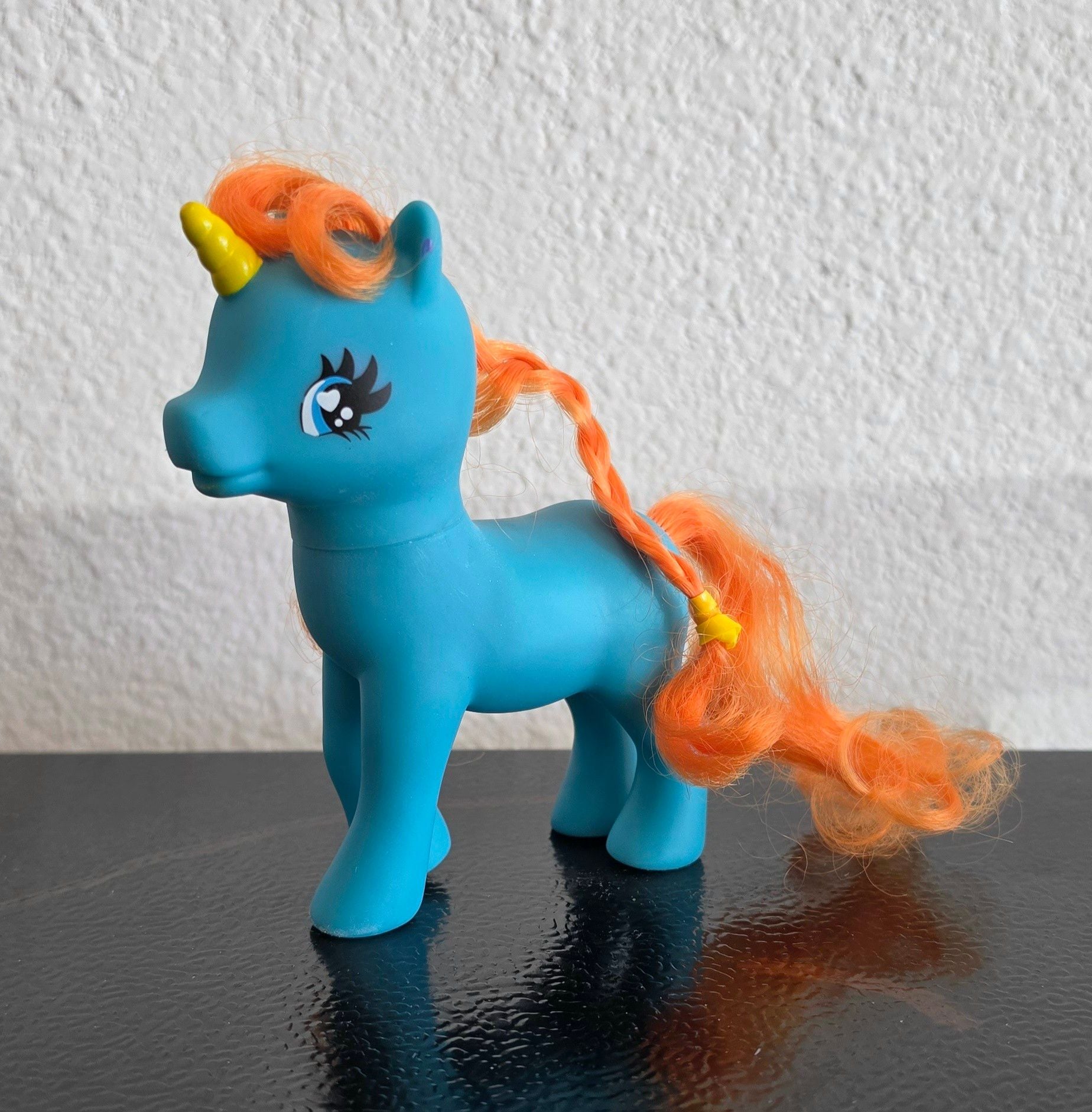 Gi-Go Wonder Pony Blue Unicorn Orange Hair Sun Figure 524 2