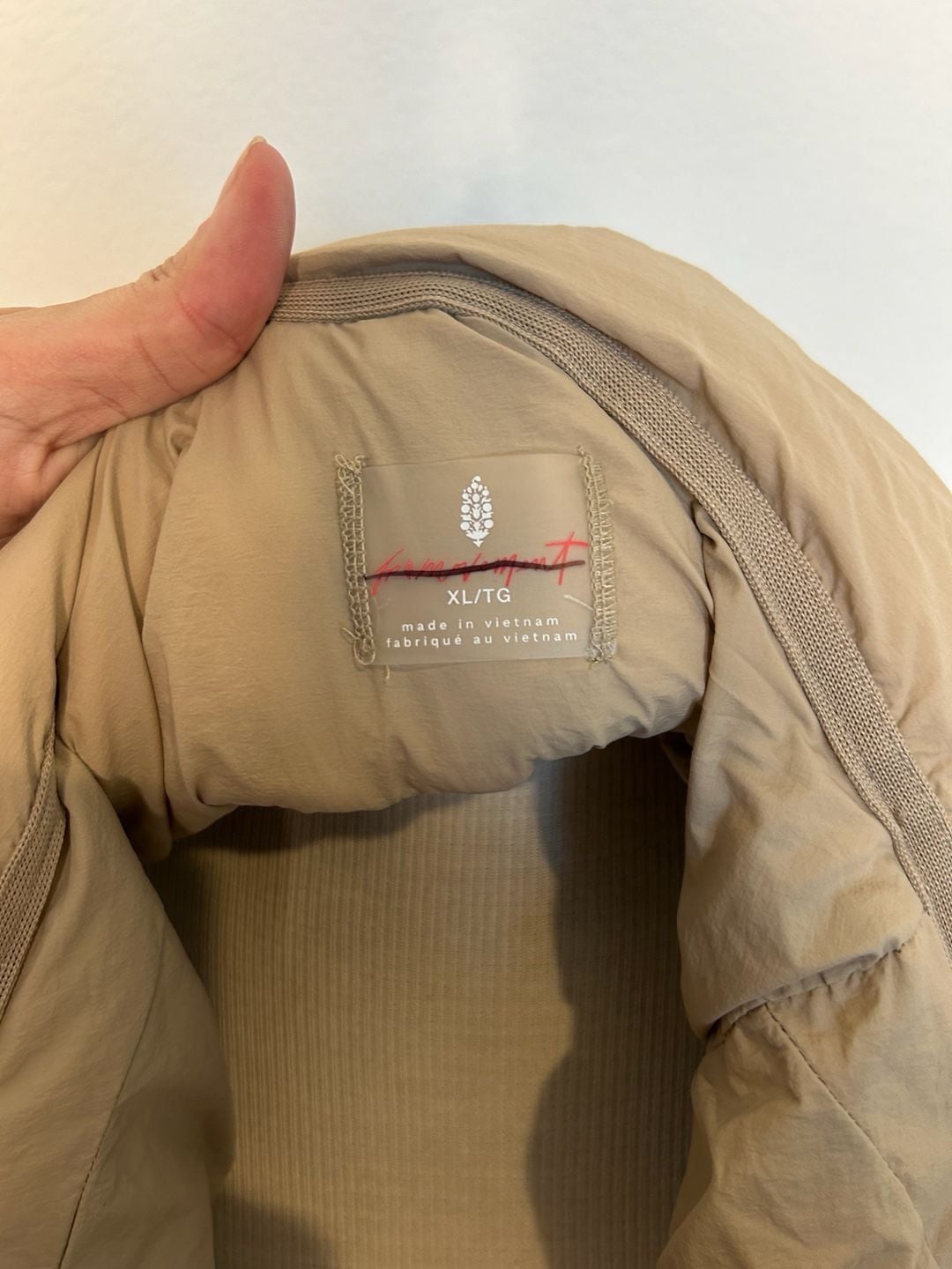 Free People Quilted Jacket Tan 9